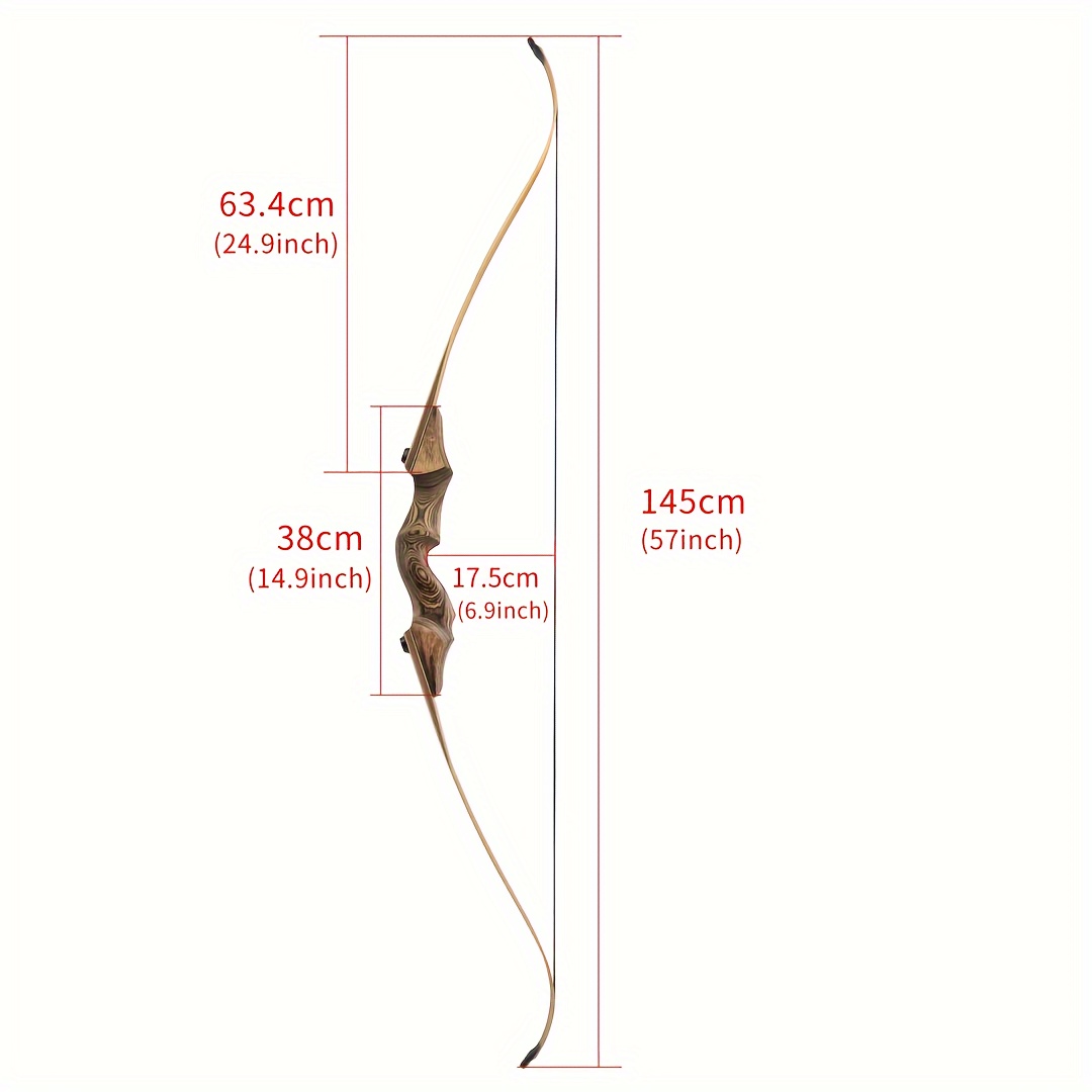 60lbs Recurve Bow Set Outdoor Archery Competition Recurve Bow Recurve Bow Accessories Adult Recurve Bow Set