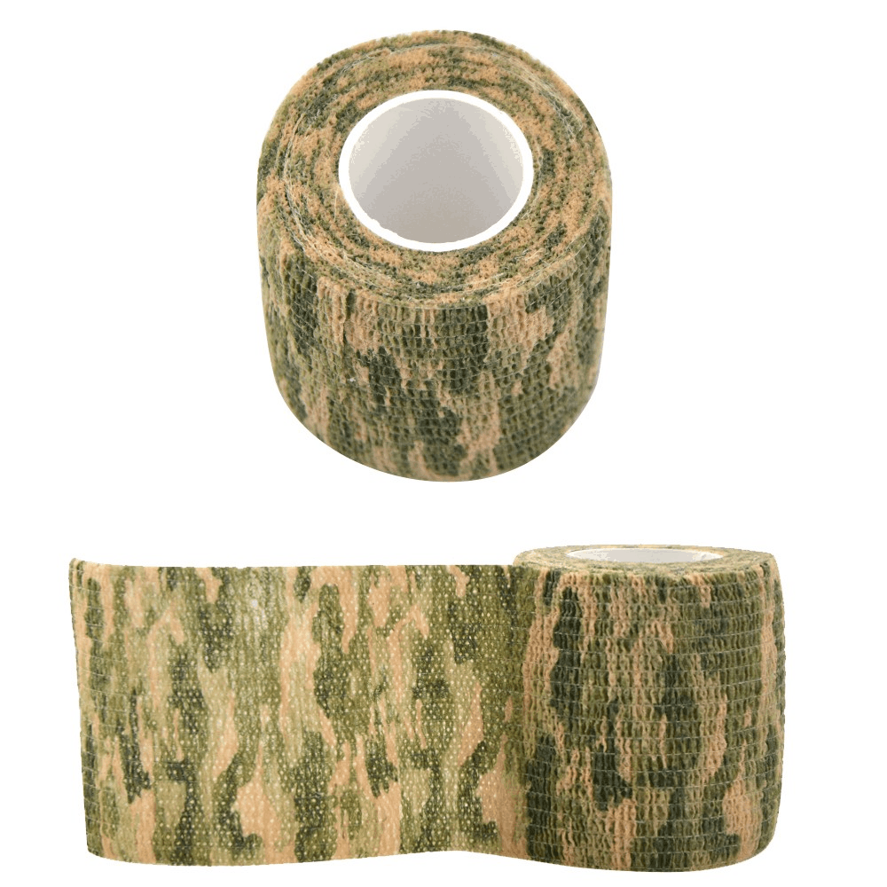 Camo Tape Self-Adhesive Wrap for Archery & Shooting Gear (3 Rolls)