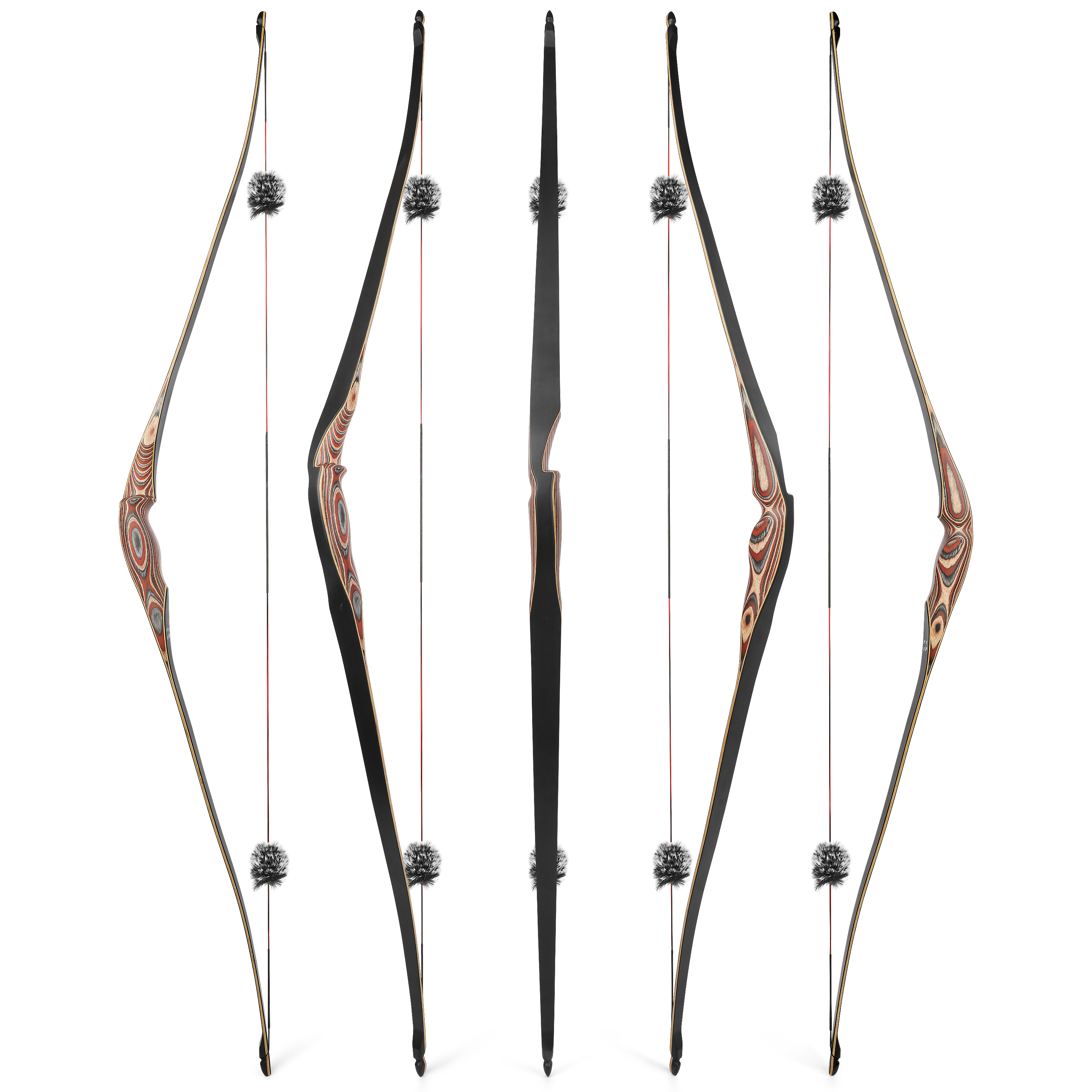 58" Handmade Traditional Hybrid Longbow 20-55# @ 28"-CHN Archery