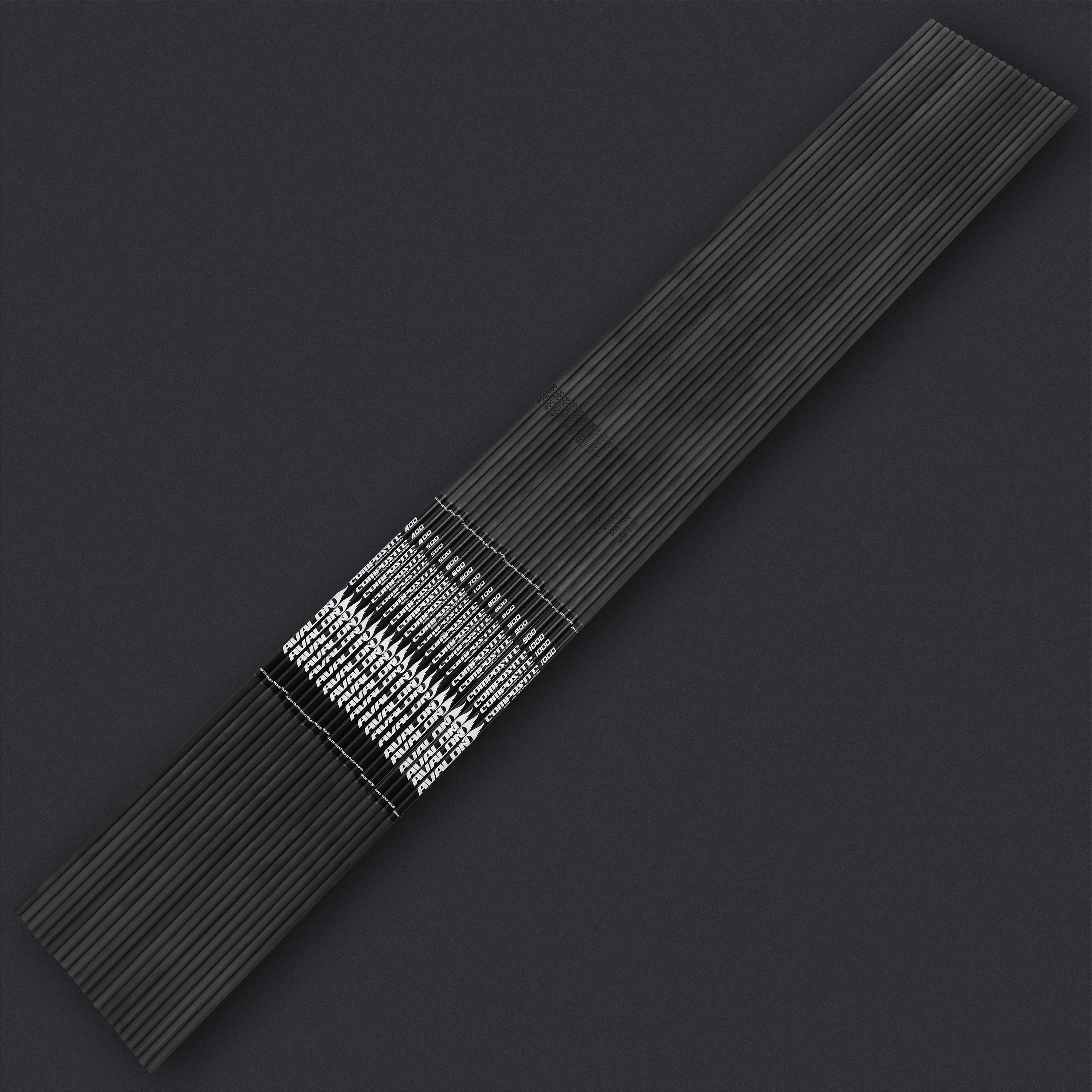 AVALON 4.2 mm/.166" Carbon Shafts SP 500-1000 (12 Pack)-CHN Archery