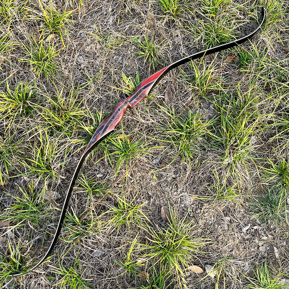 64" Traditional Wooden Recurve bow Archery 30-60 lbs