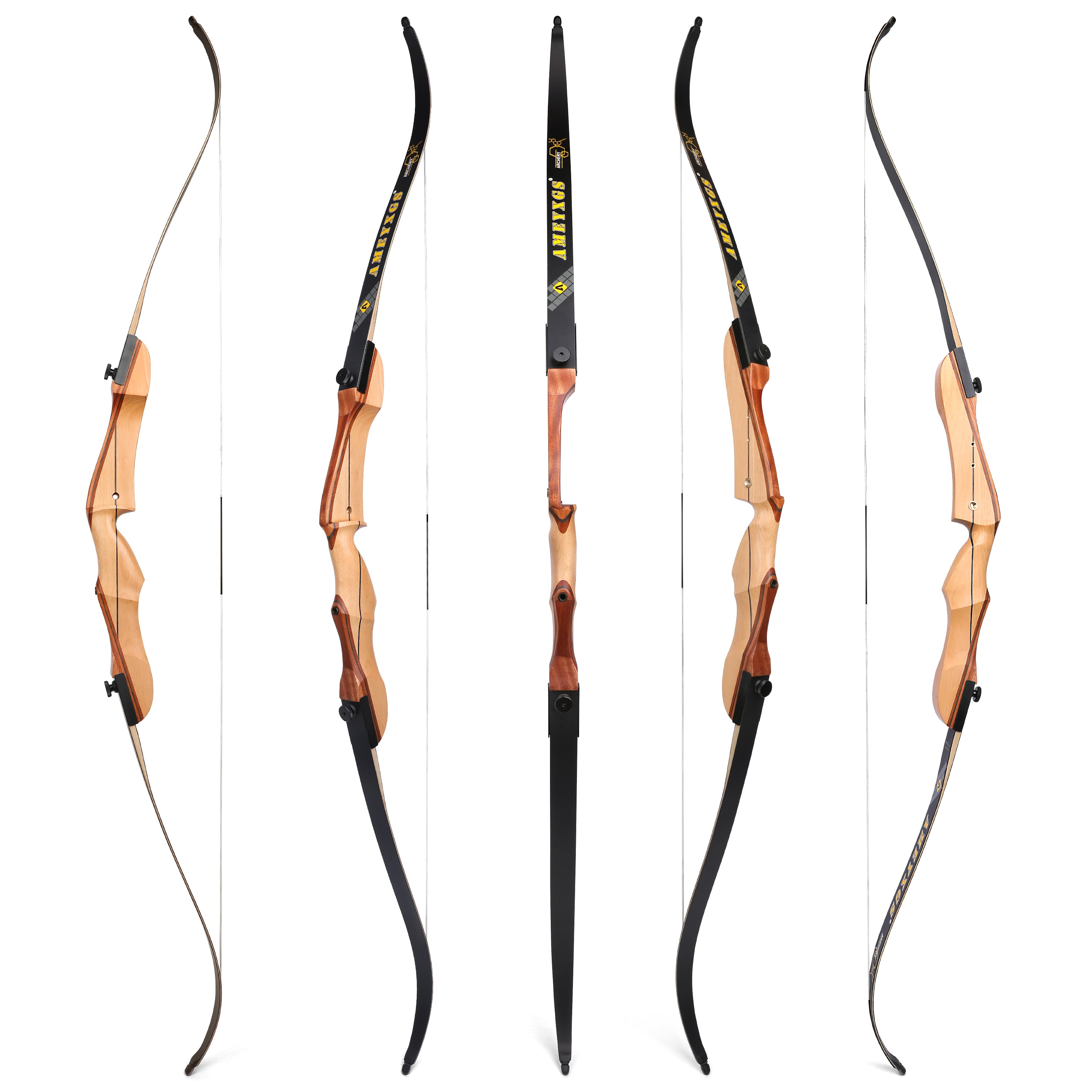 AMEYXGS 66" Target Recurve Bow Kit 14-24# @28"