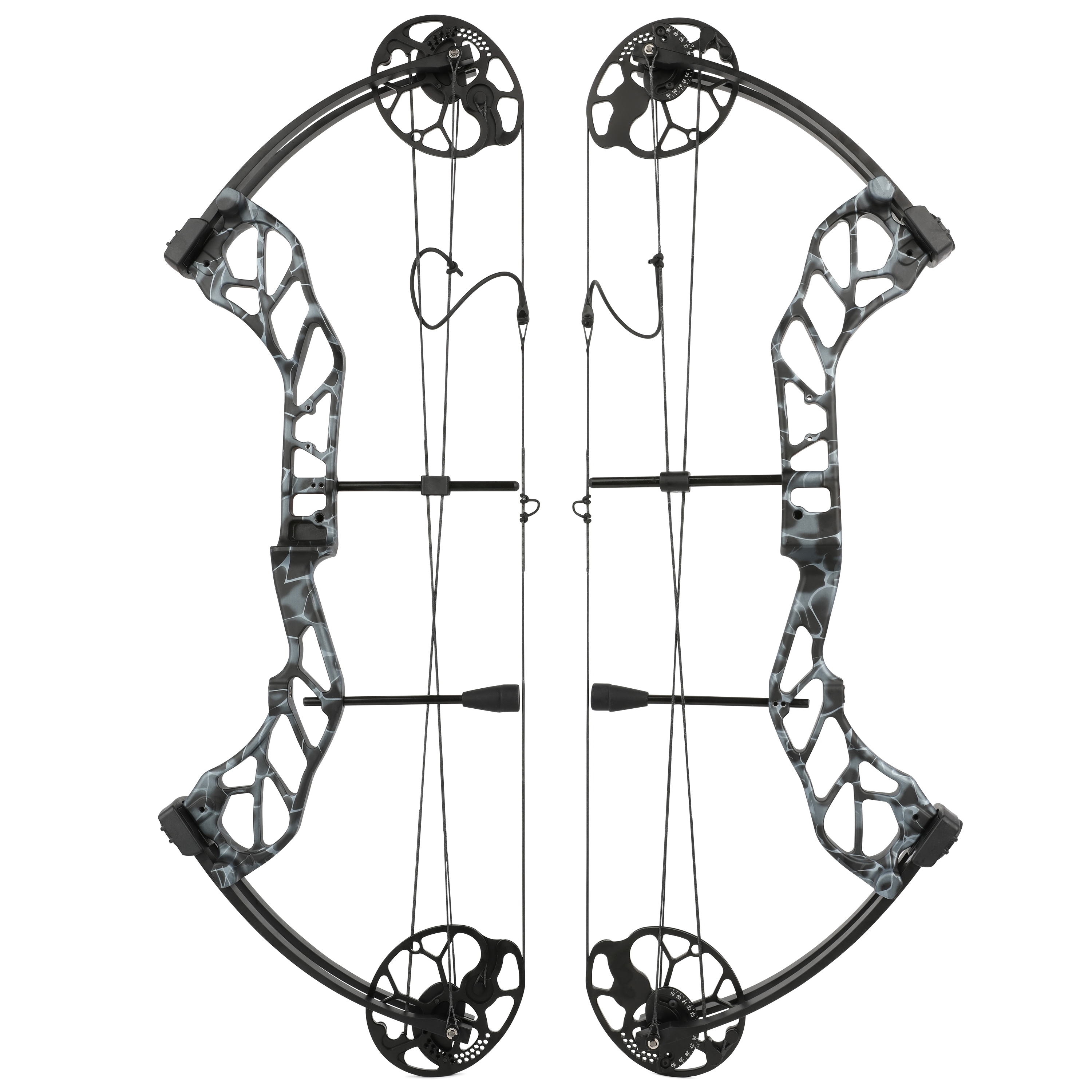 AMEYXGS E8 Hunting Compound Bow and Arrows CNC Archery 30-70 lbs
