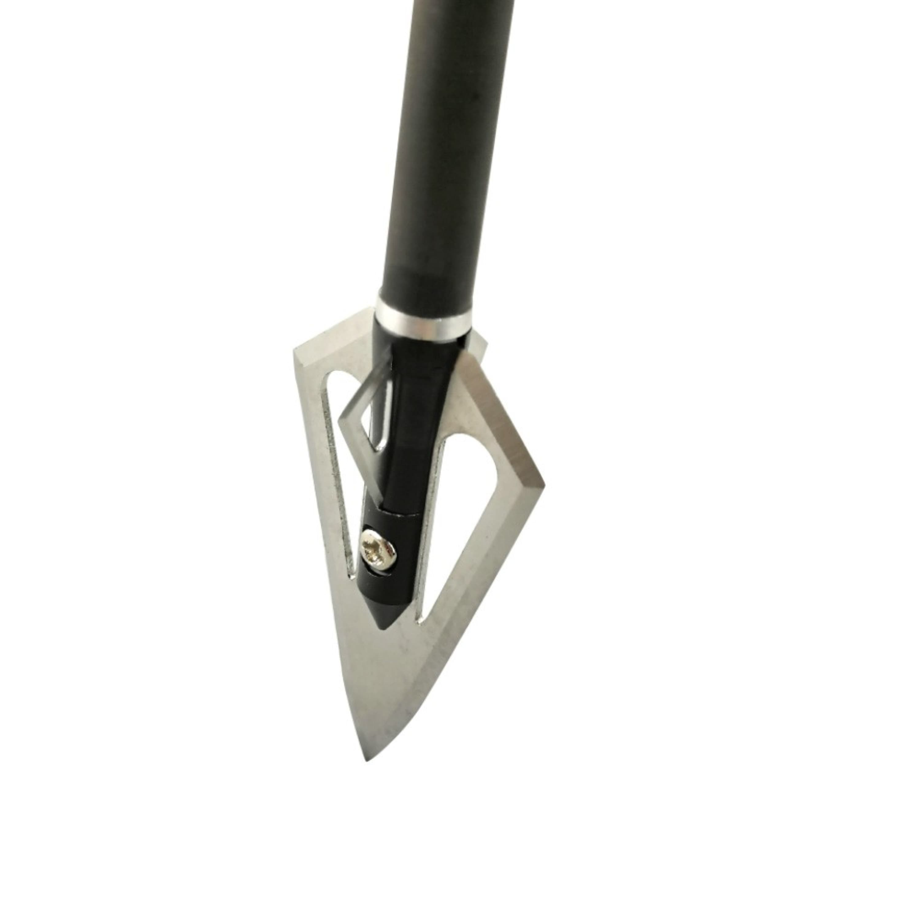 Archery Broadheads 100 Grain Stainless Steel (12 Pack)