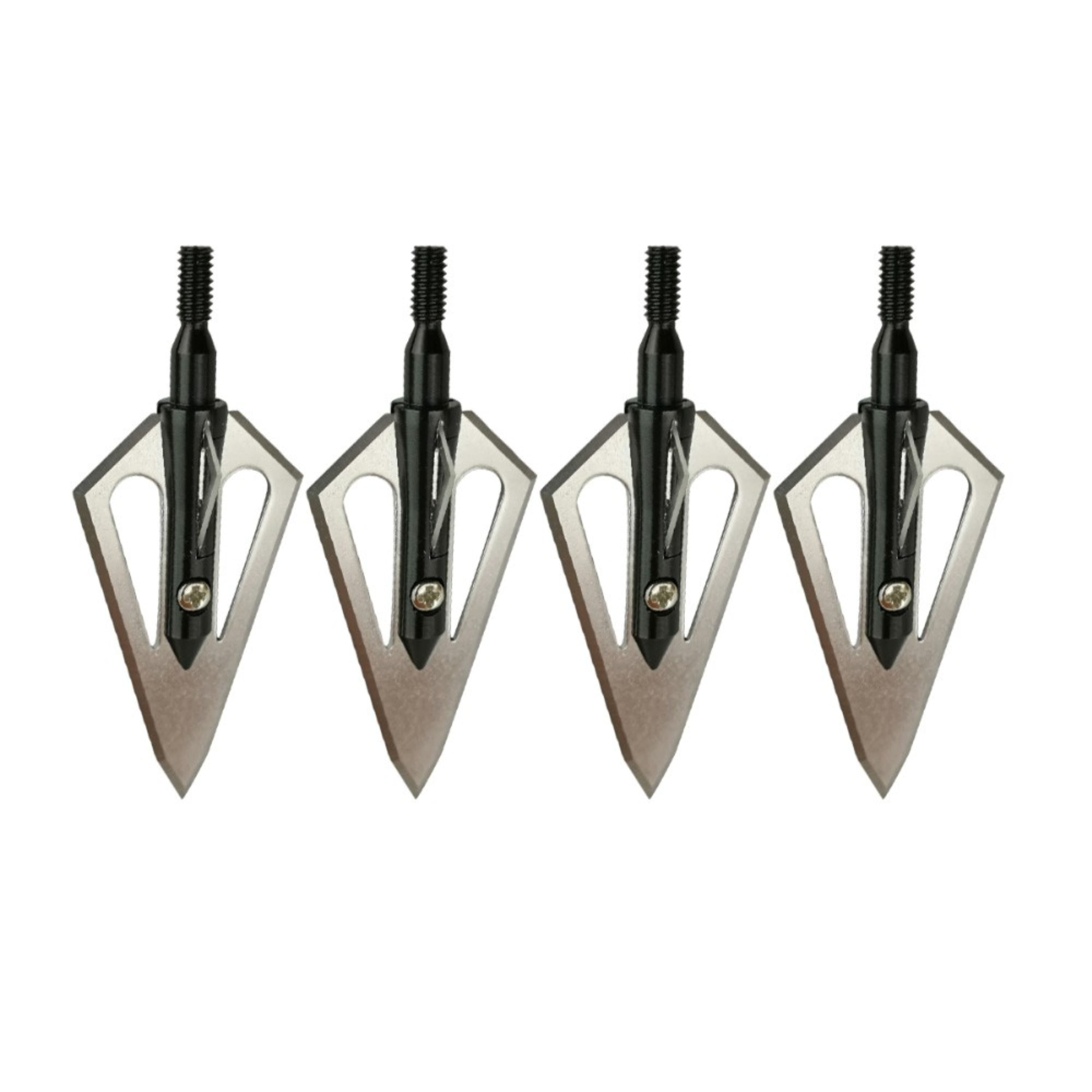 Archery Broadheads 100 Grain Stainless Steel (12 Pack)