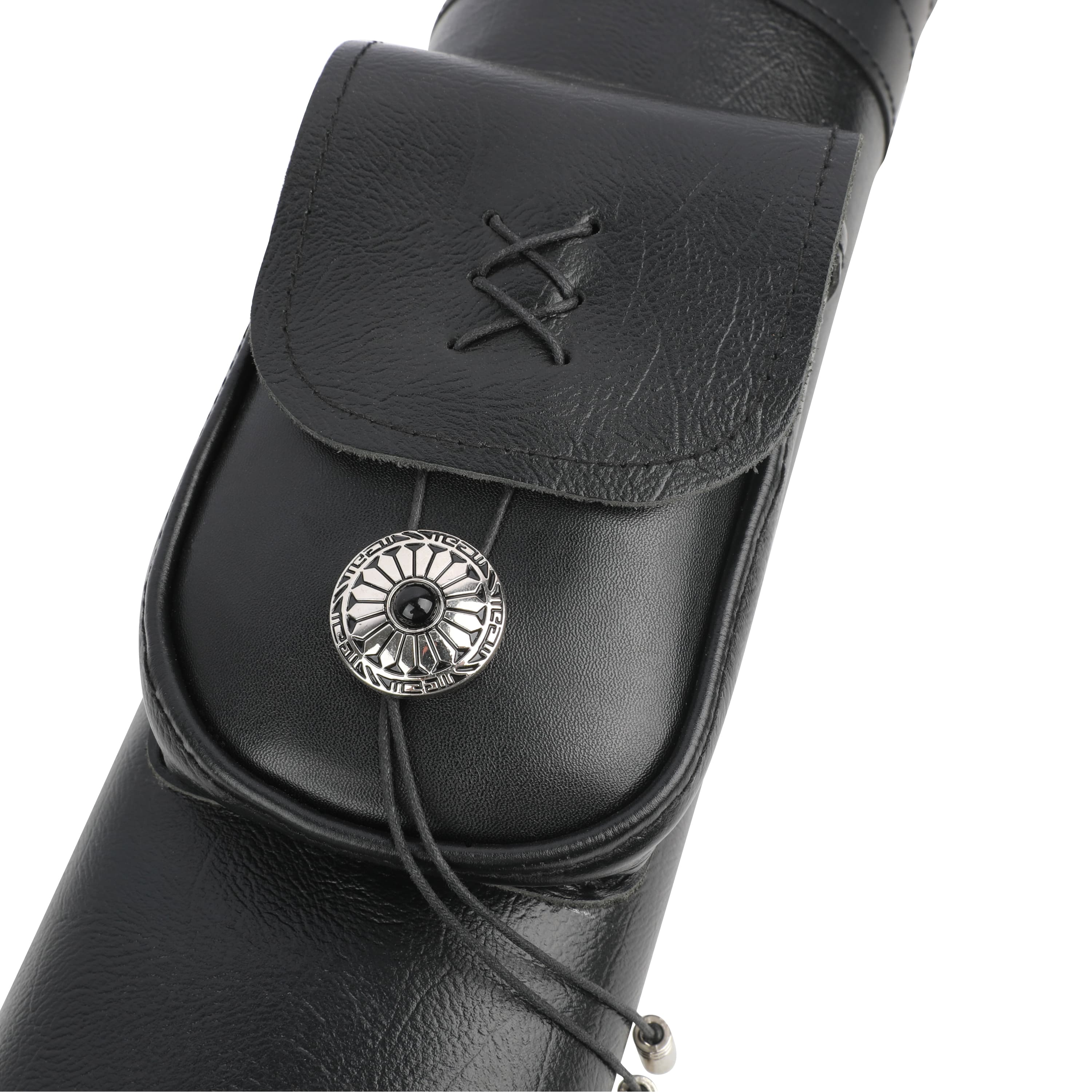 Cowhide Traditional Archery Back Quiver RH/LH-CHN Archery