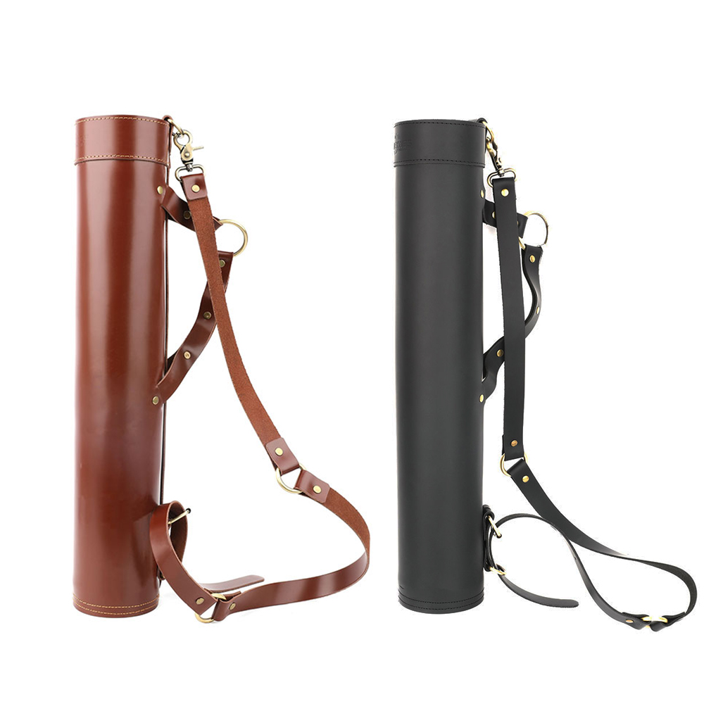 Handmade Archery Shoulder Back Arrow Quiver Genuine Leather