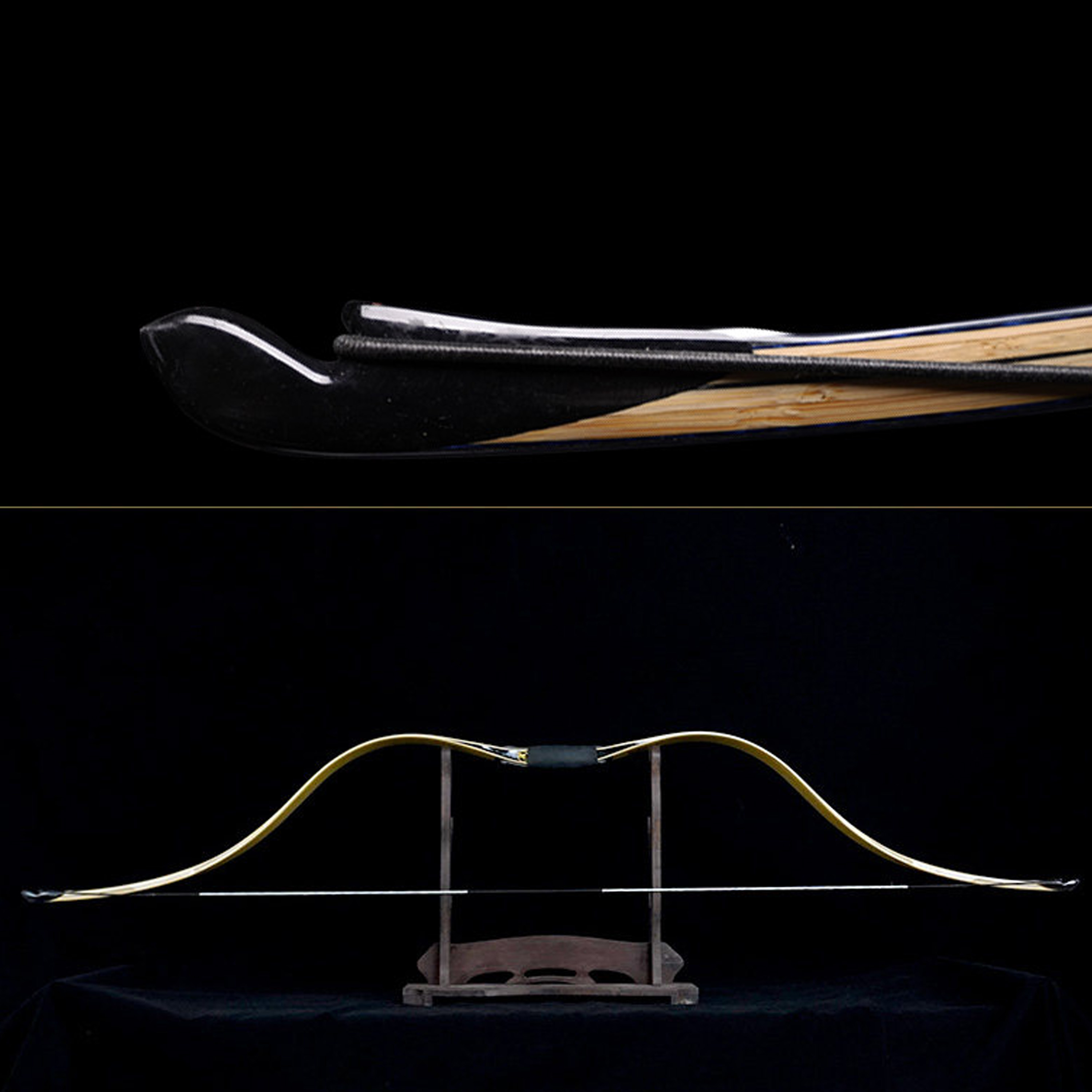 AF Traditional Archery Bow 20-50 lbs Long Bow Recurve bow Shooting