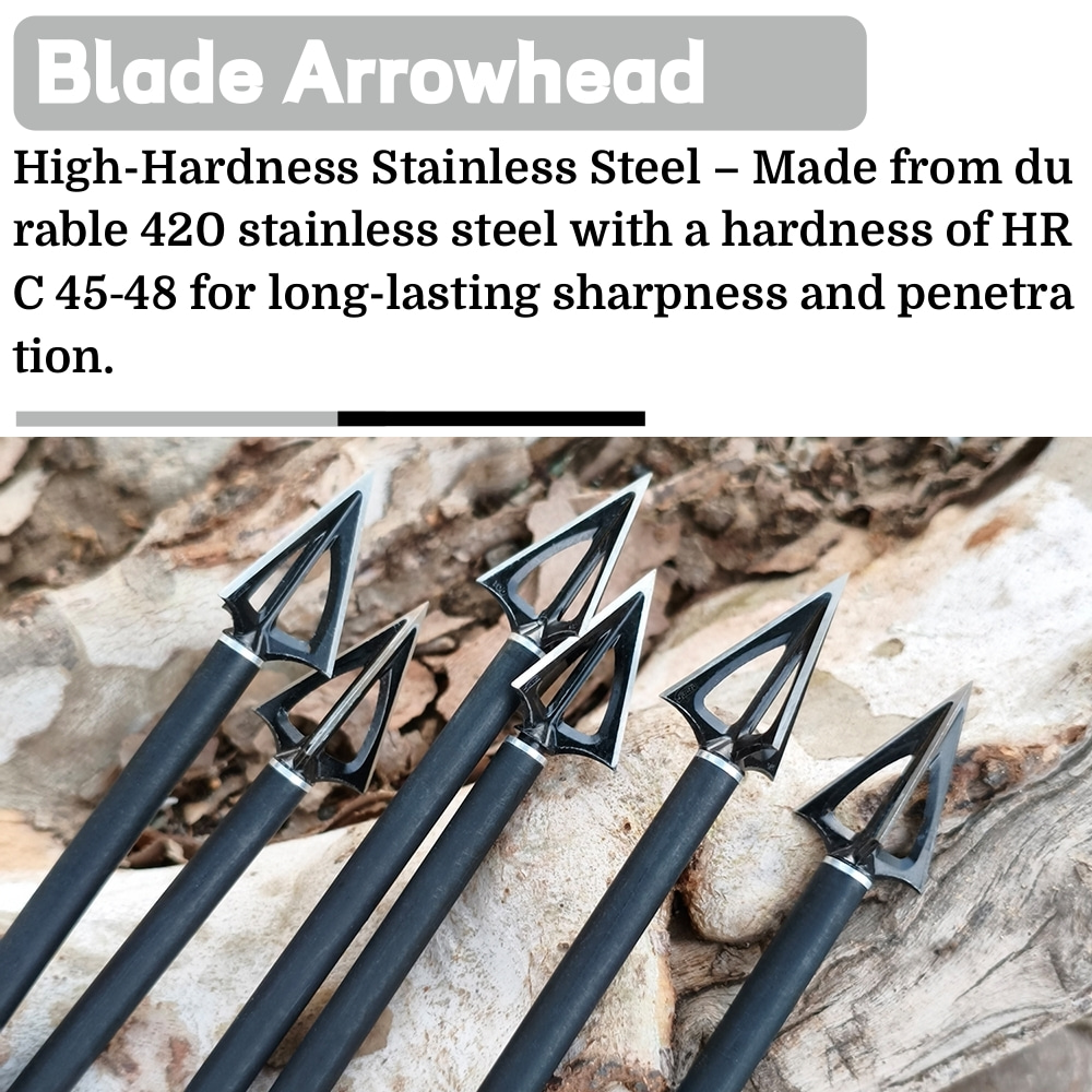 Hunting Broadheads 100gr Points Tips Arrowheads