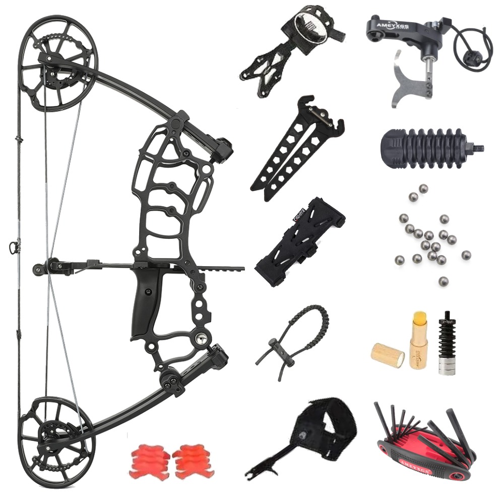 JUNIXNG M109KA Dual-Use Compound Bow Hunting Bow Kit 40-65 lbs