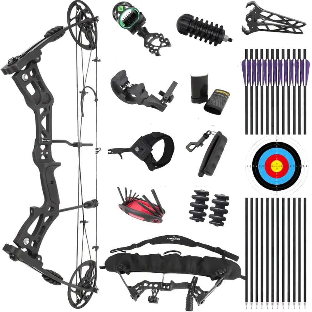 GHOST HAND Archery Compound Bow Hunting Kit for Youth Adults 30-70 lbs