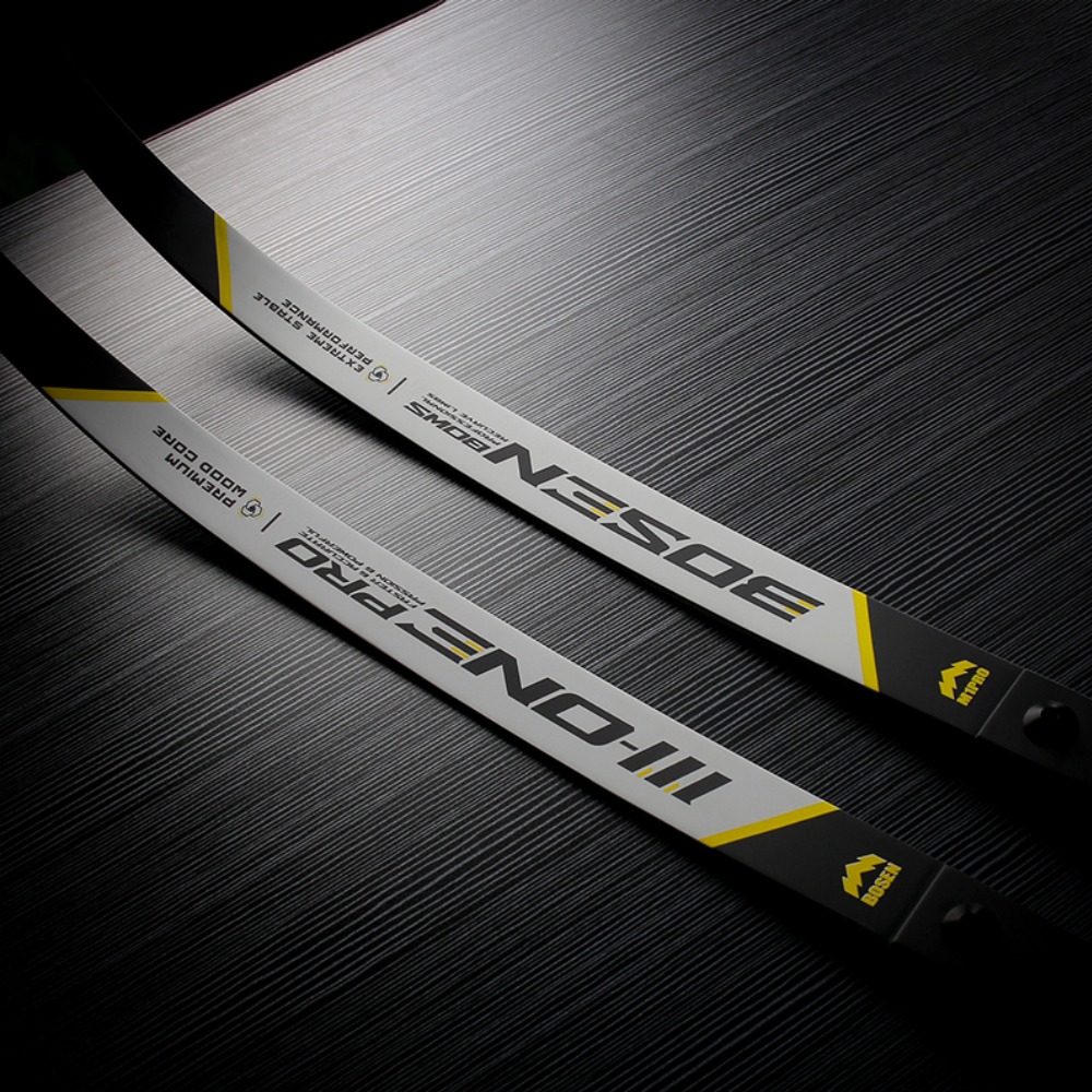 BOSEN M1 Beginner Intermediate Fiberglass/Wood ILF Recurve Limbs Medium