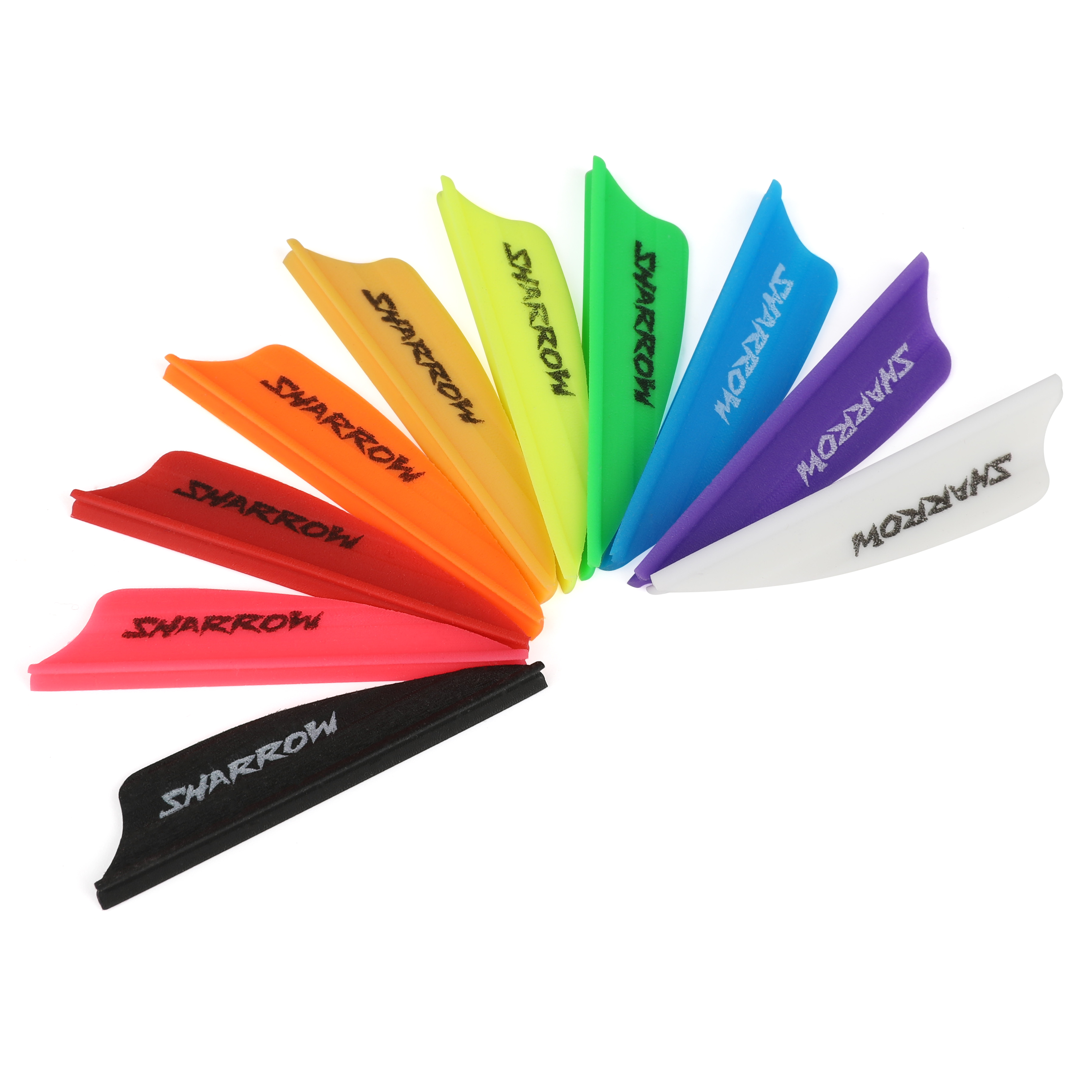 SHARROW 1.75" Shield Vanes for Target Archery (50 Pack)