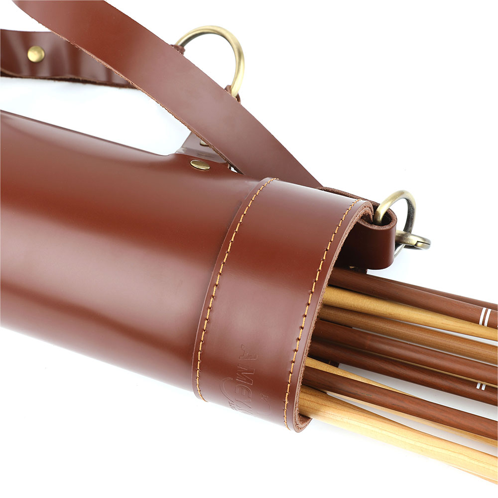 Handmade Archery Shoulder Back Arrow Quiver Genuine Leather