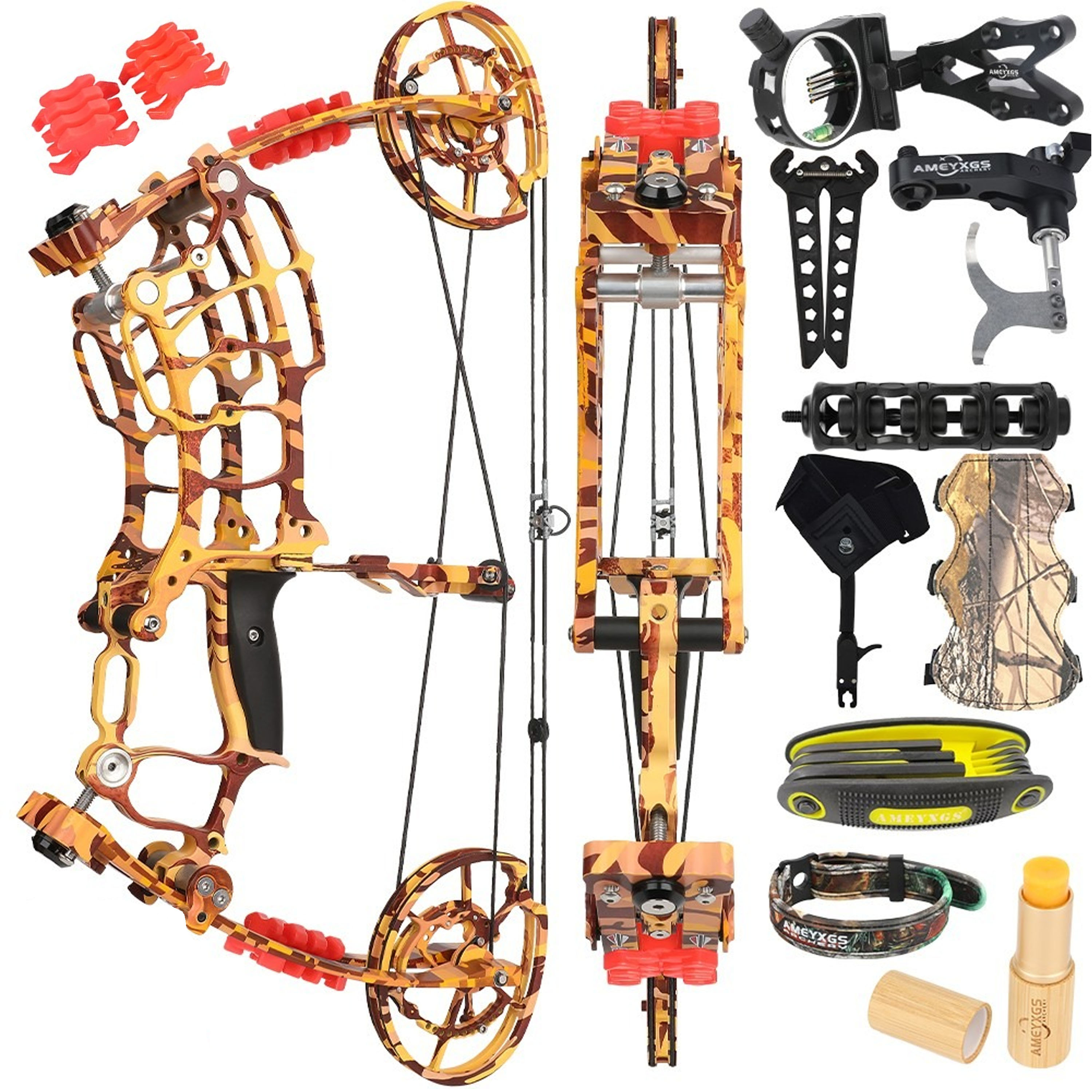 Villain Dual-Use Compound Bow, 30-70lbs 420FPS Steel Ball Bow