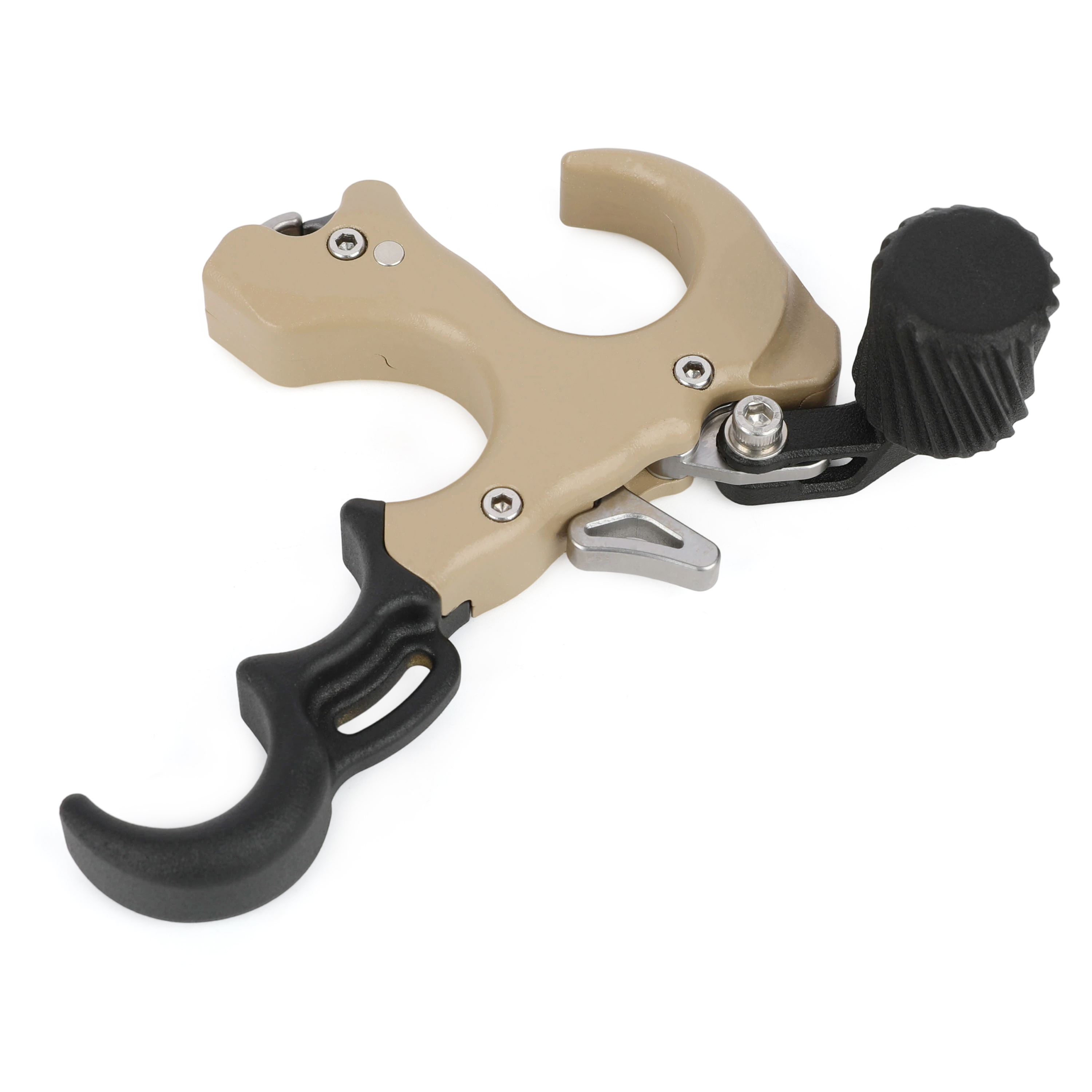 UV Button Release Aluminum Archery Three Finger Release