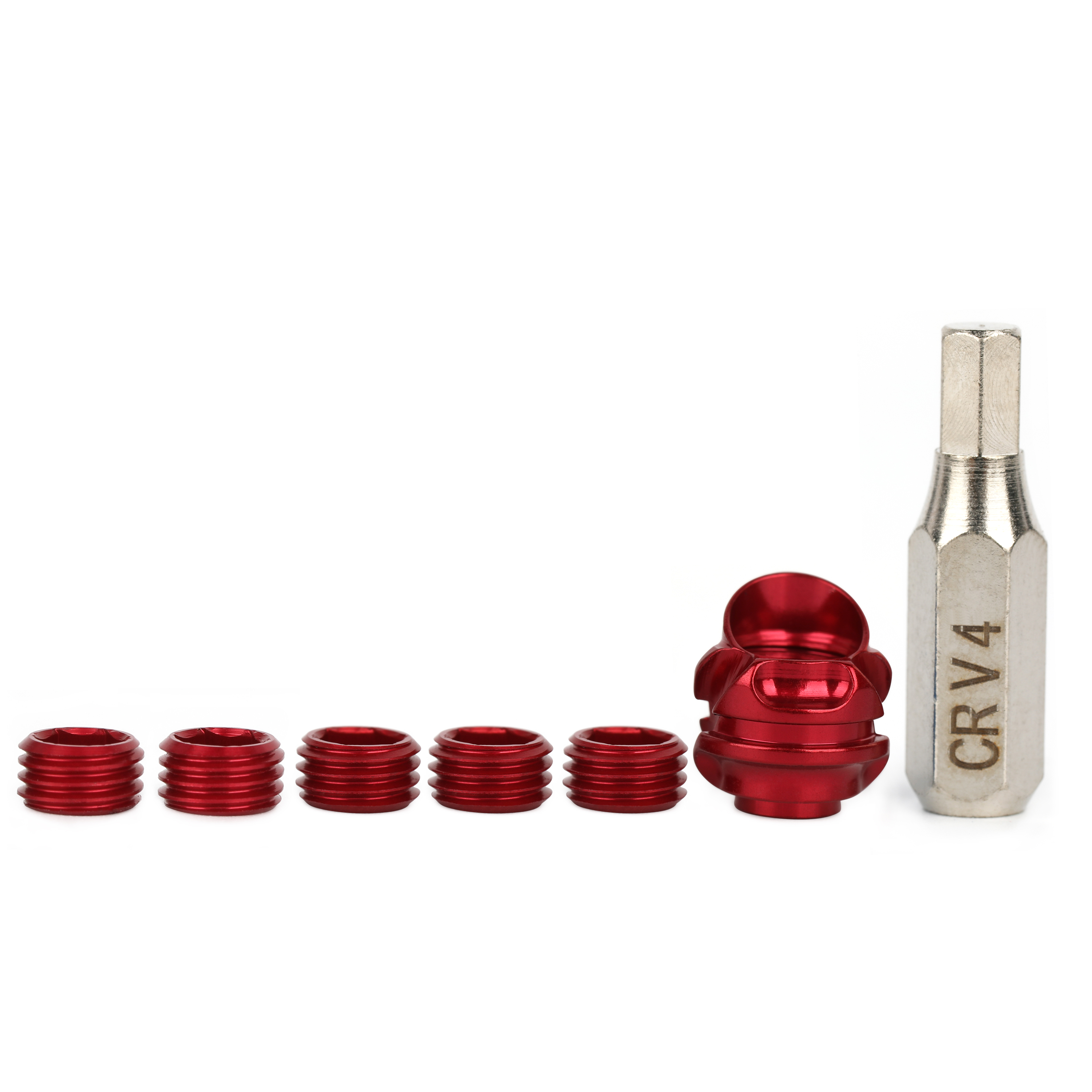 Compound Bow Peep Sight Kit, 37/45 Degree Aluminum Housing & 5 Cores