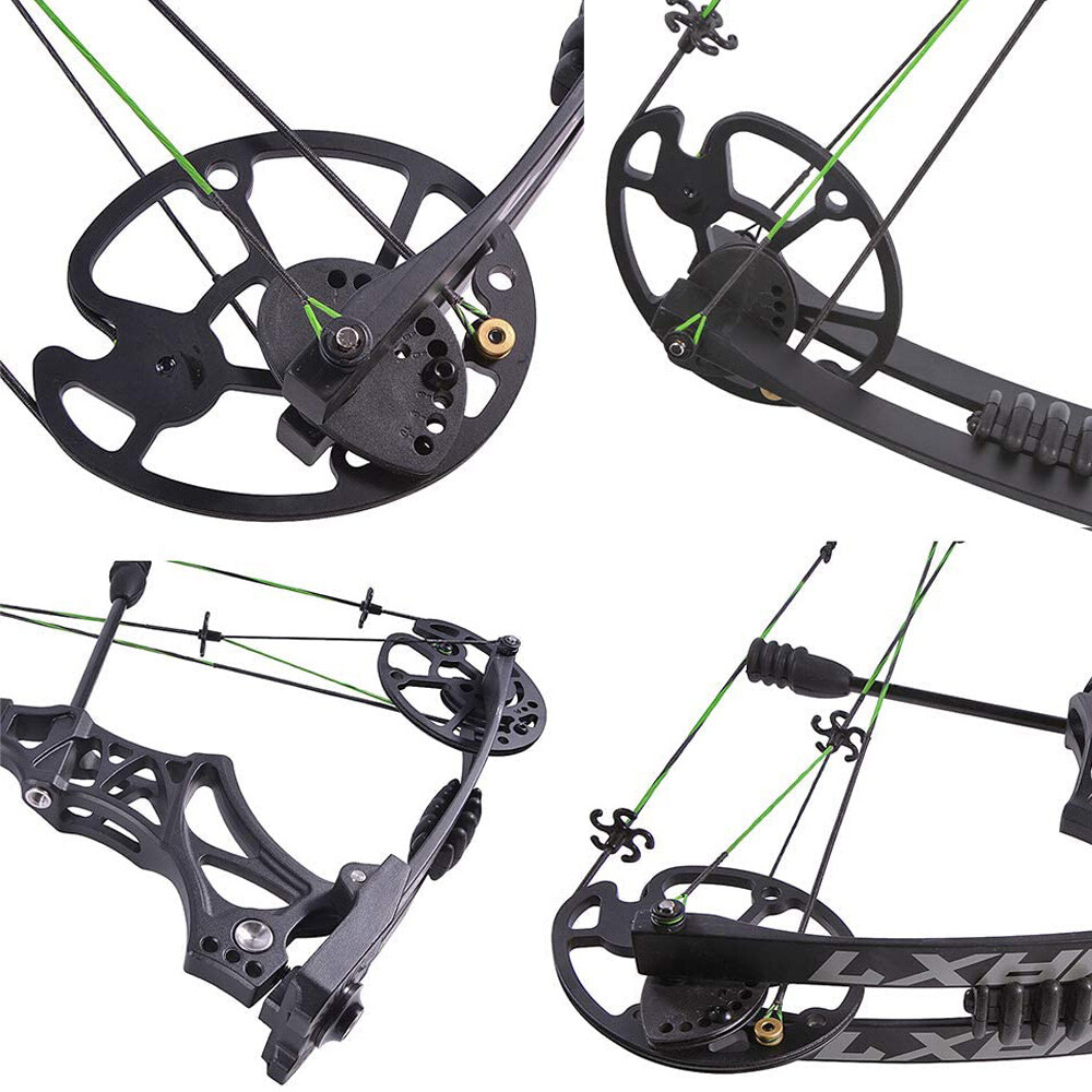 JUNXING M129 Compound Bow 30-70 lbs Hunting Kit for Adult RH
