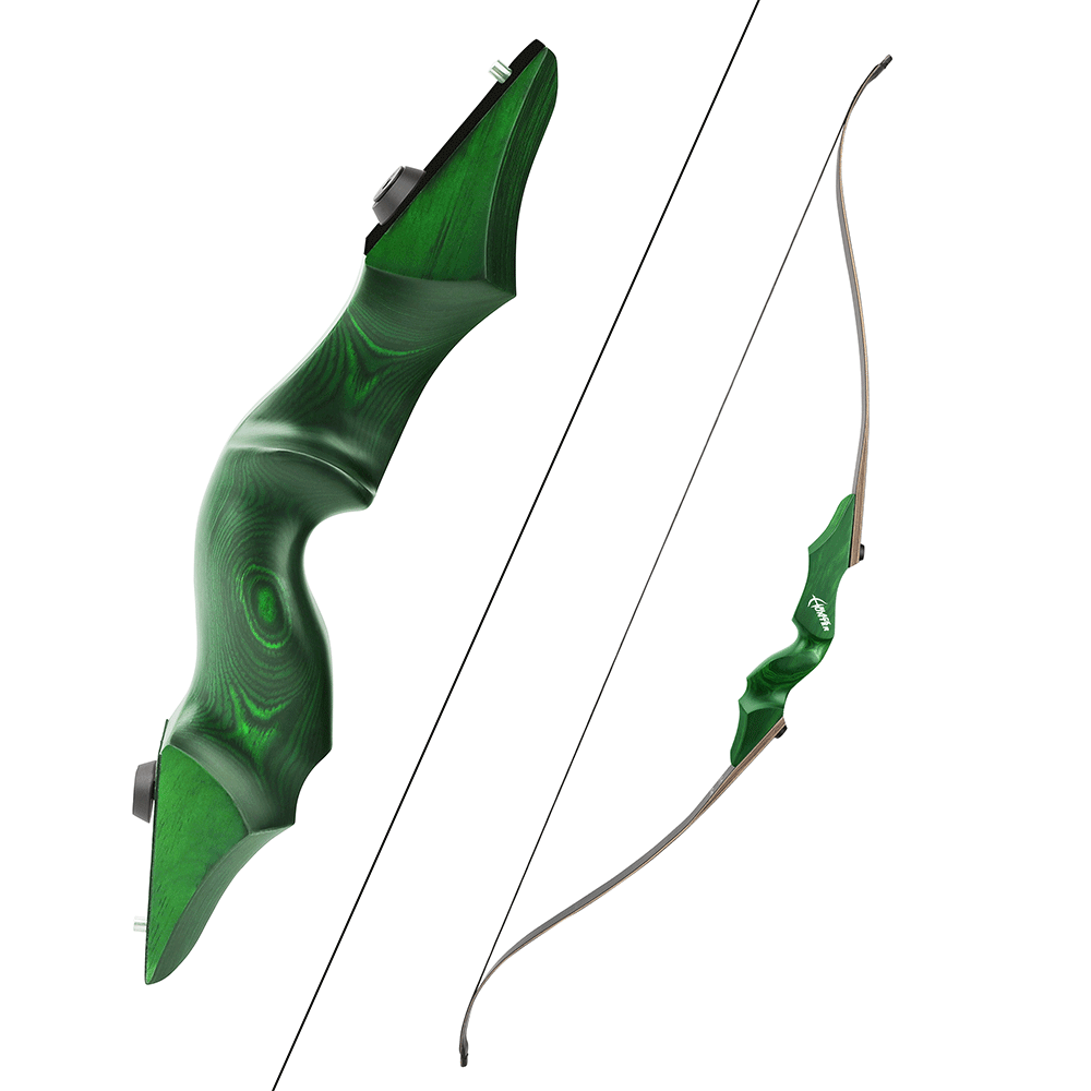 Black Hunter Recurve Bow Hunting Takedown Bow Kit 20-60 lbs