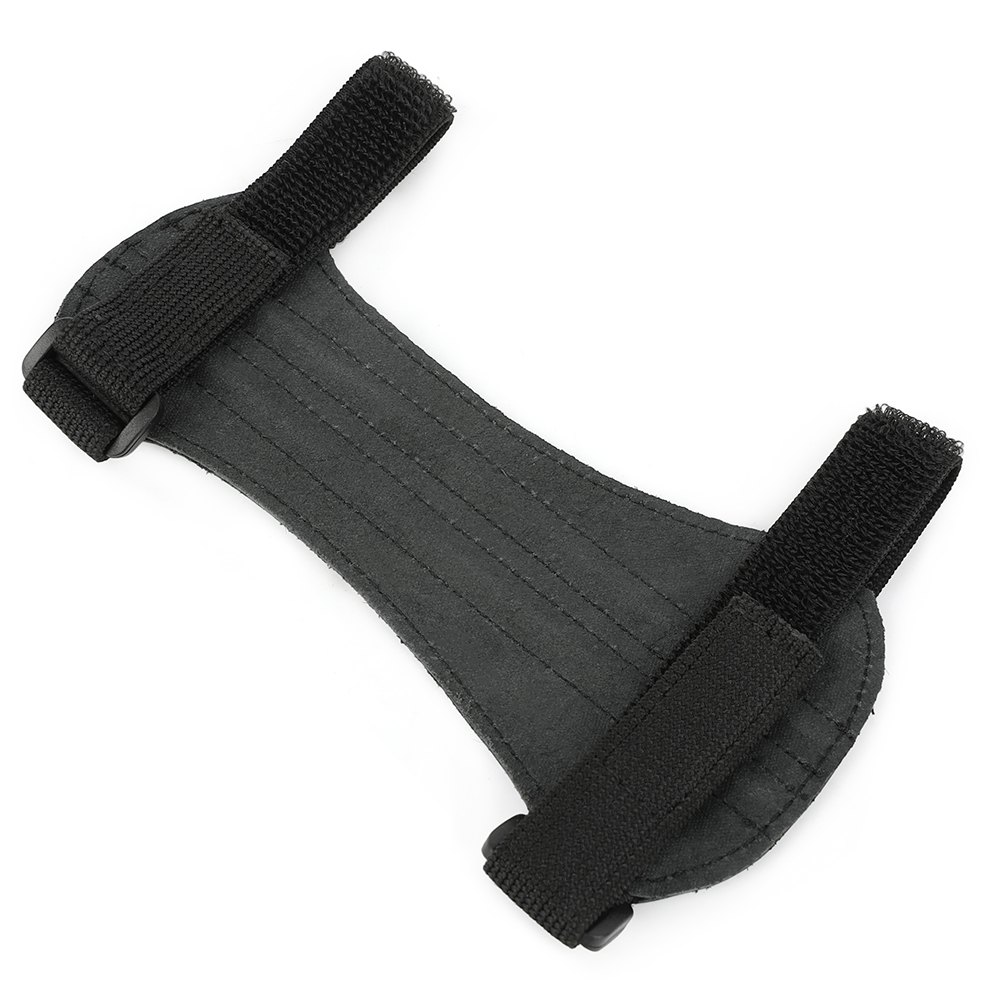 Archery Arm Guard Cowhide Adjustable Ambidextrous Archery Protection