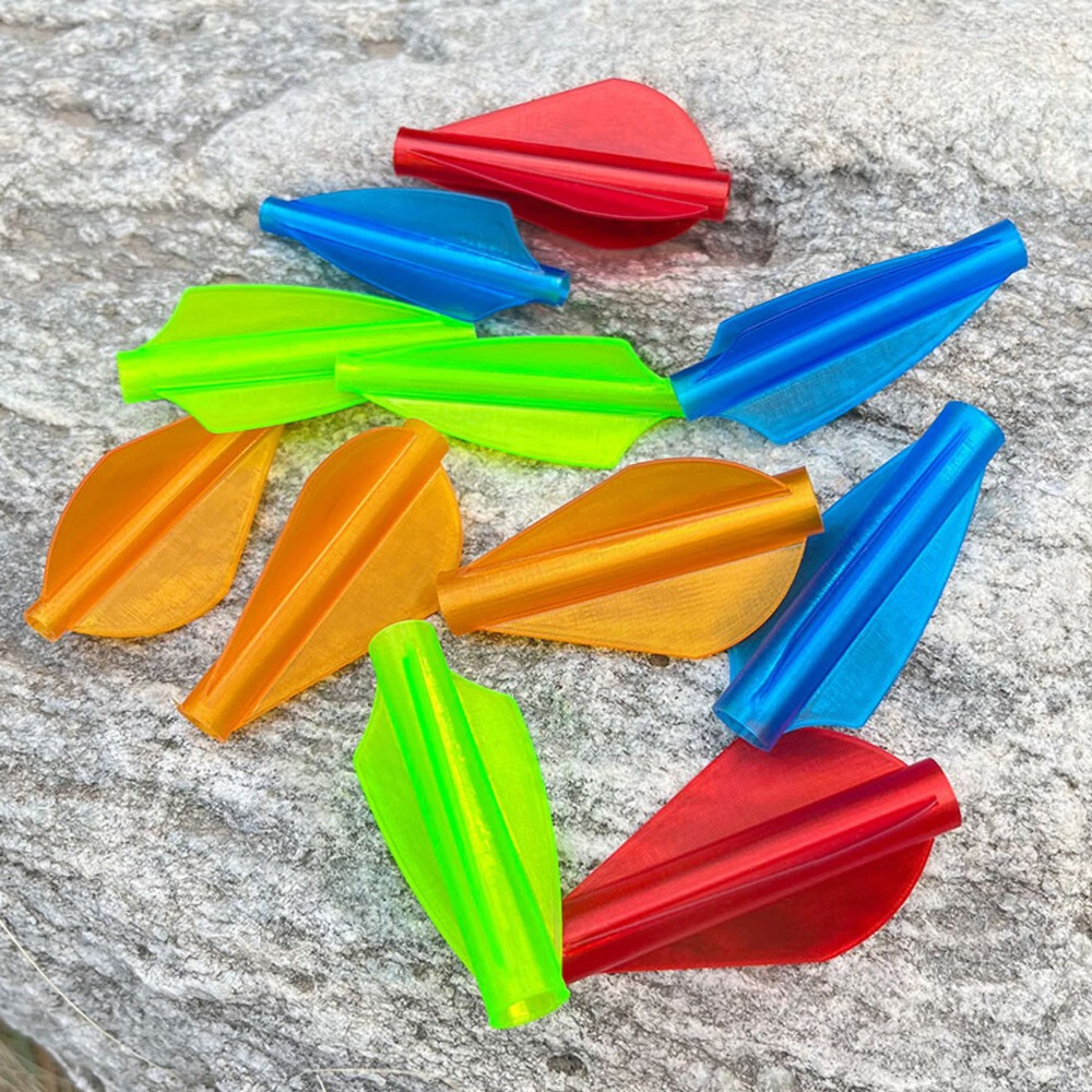 AMEYXGS 1.75" One-Piece Arrow Vanes for 4.0/6.0/7.6mm Shafts (50 Pack)