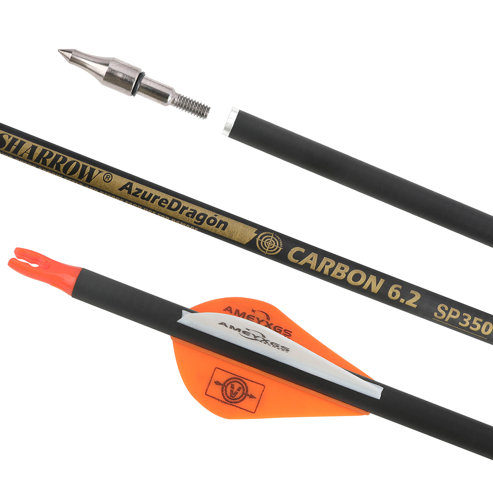 Archery Arrows 12pcs 30 in 500 Spine Carbon Training Set