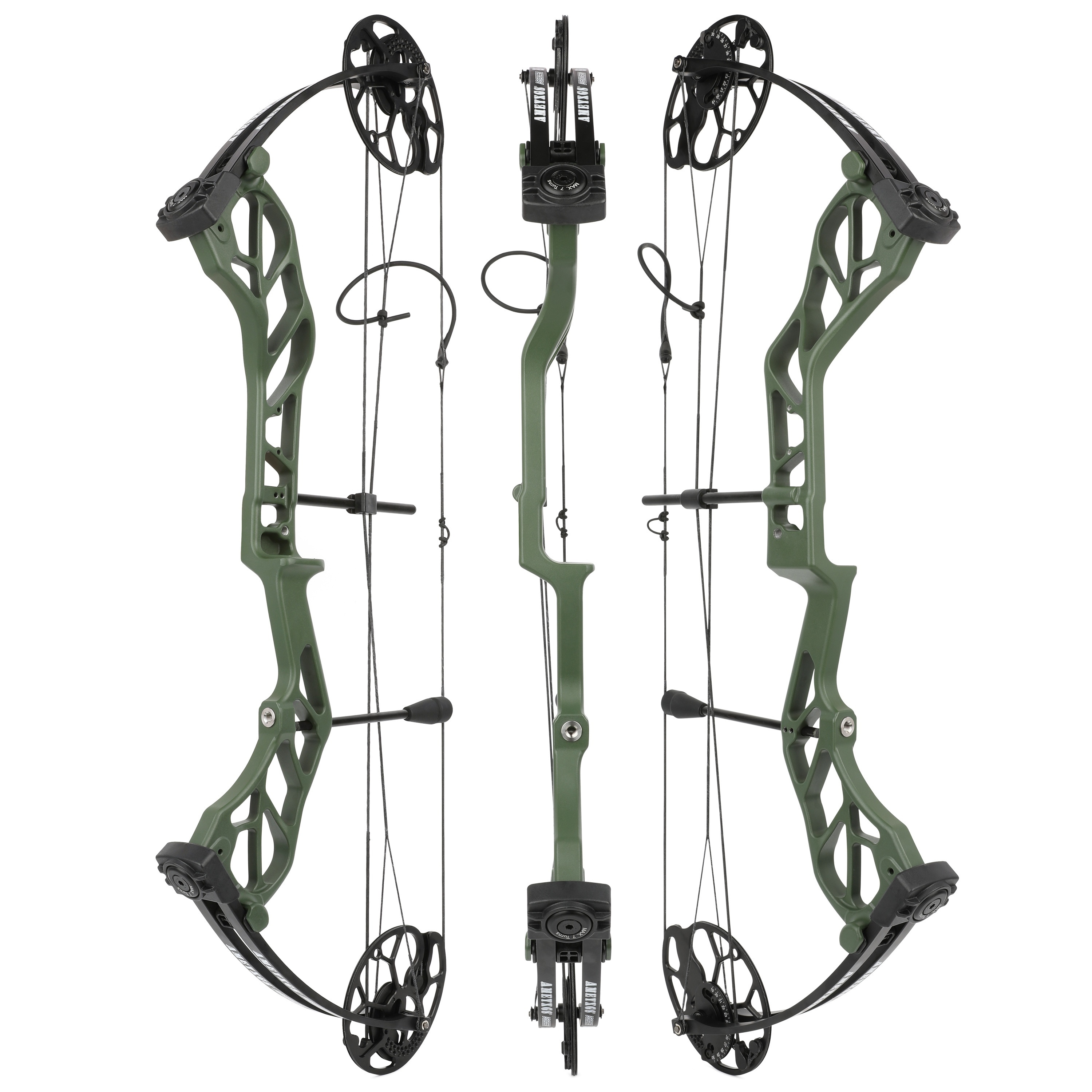 High-Performance Right-Handed Compound Bow Set - Durable Aluminum Alloy, 320 FPS, Adjustable Draw Weight 19-70 lbs, Camo Design for Hunting & Target Shooting