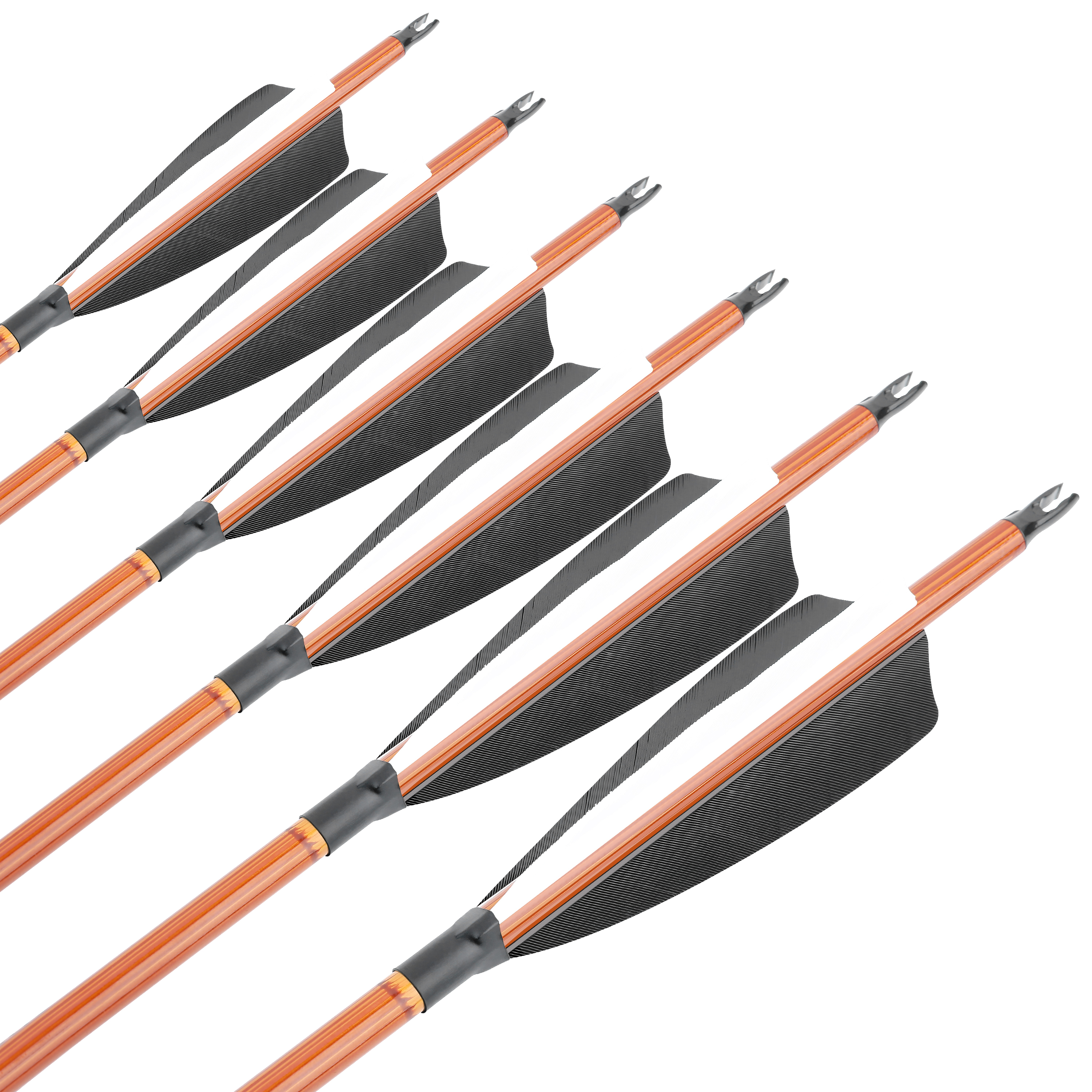 SHARROW Custom Carbon Arrows 30" 500 Spine with 4" Shield Turkey Feathers