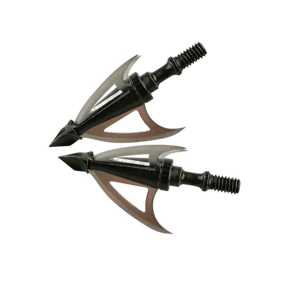 Archery 3 Blade Broadhead 100 Grain Screw Arrowhead Crossbow Recurve Bow Hunting