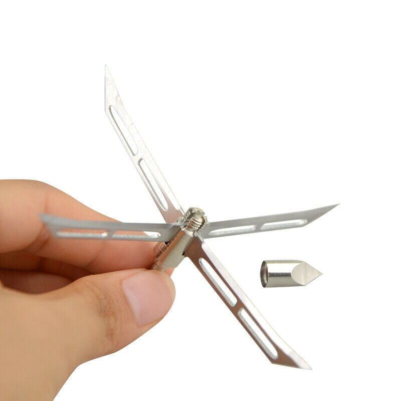 4-Inch Expandable Broadheads 186 Grain Mechanical Hunting System