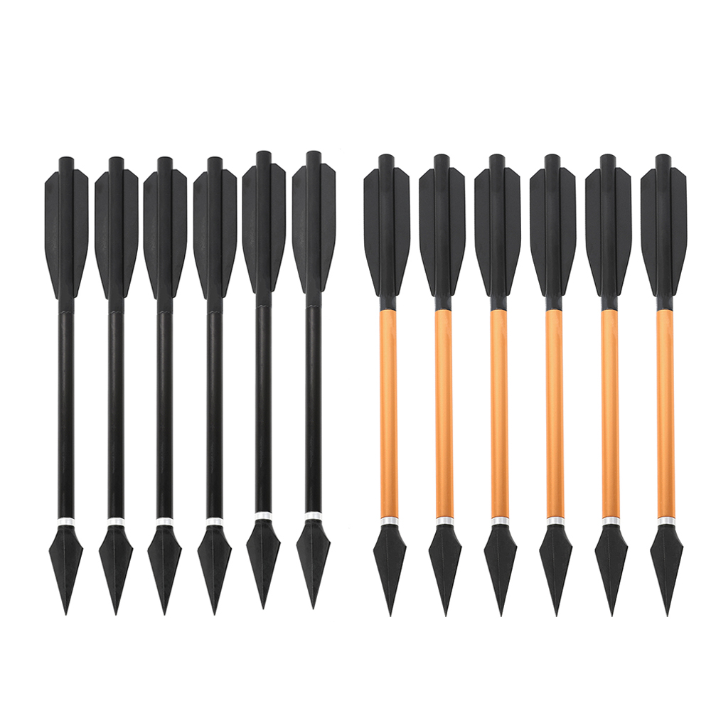 Mini Crossbow Bolt with Replaceable Steel Tips Aluminum Pistol Crossbow(12 Pack)