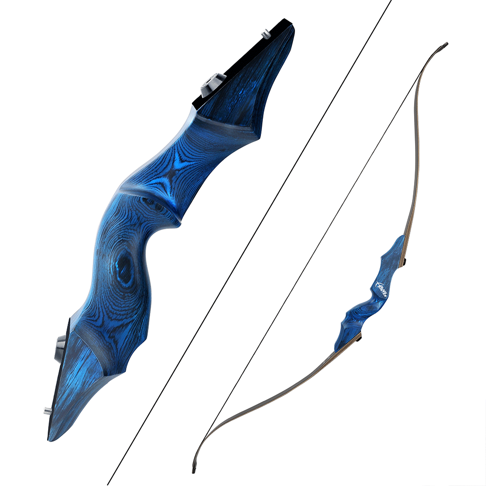 Black Hunter Recurve Bow Hunting Takedown Bow Kit 20-60 lbs