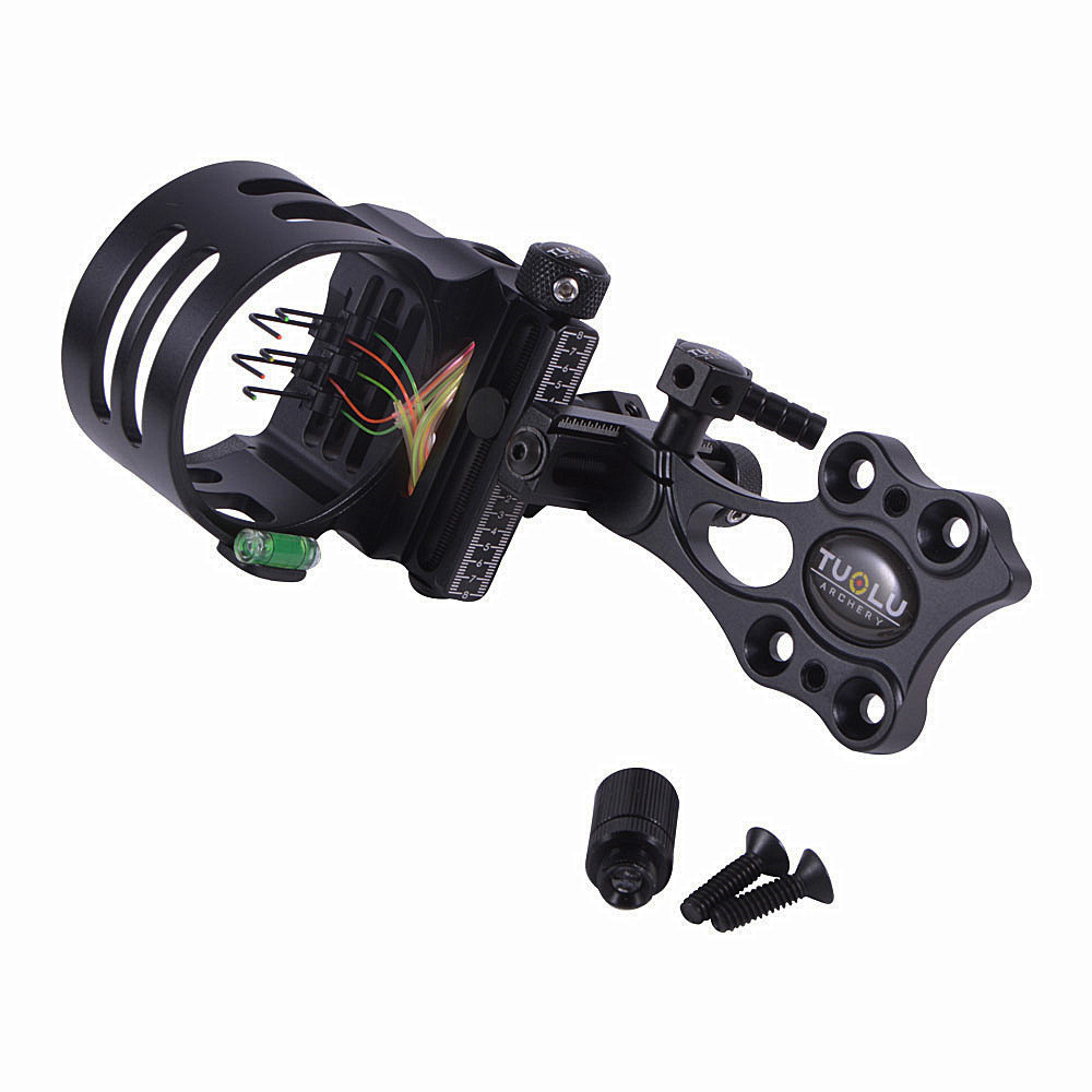TUOLU Micro-Adjust .019" Fiber 5 Pin Bow Sight RH/LH