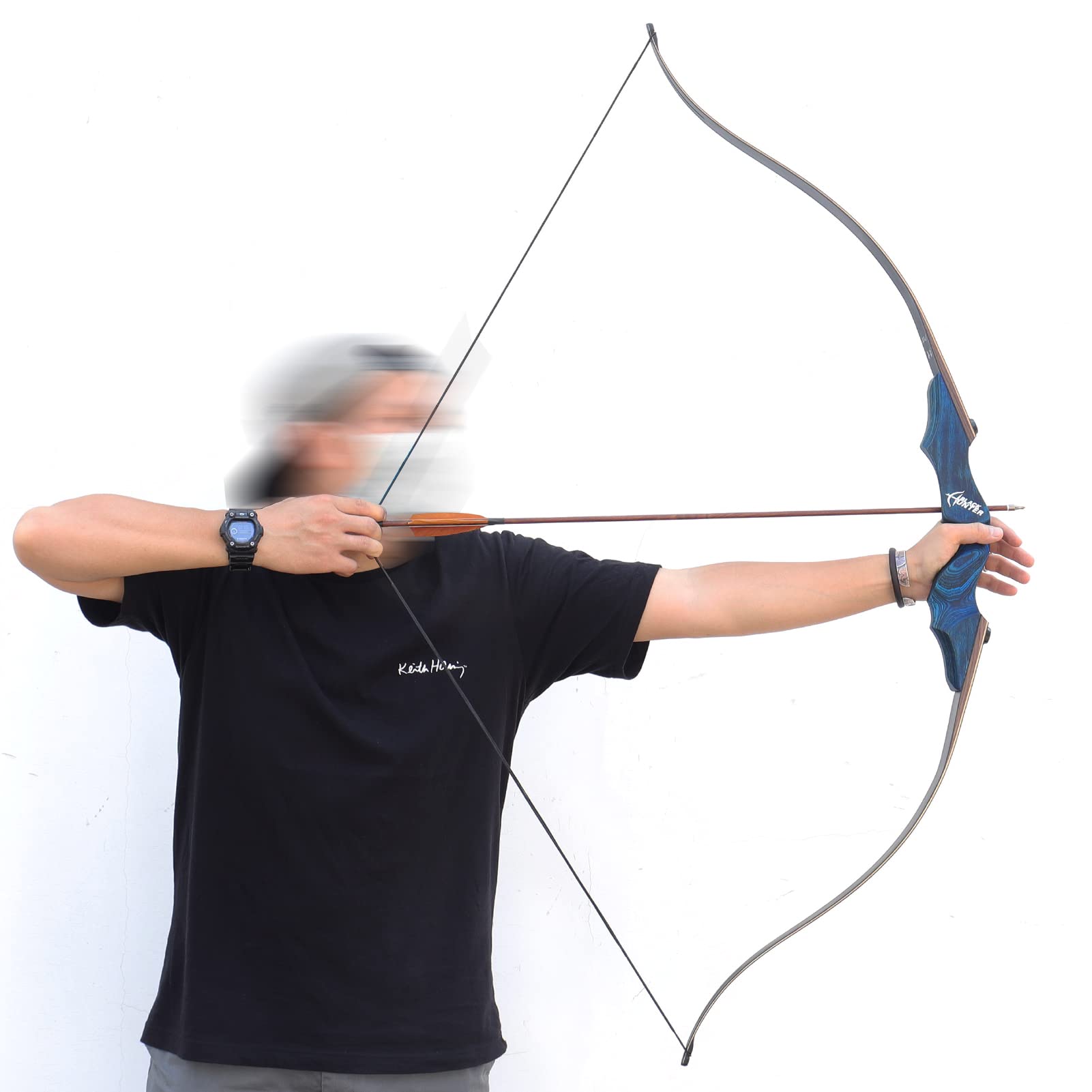 BLACK HUNTER 60" Takedown Wooden Recurve Bow 20-60 lbs-CHN Archery