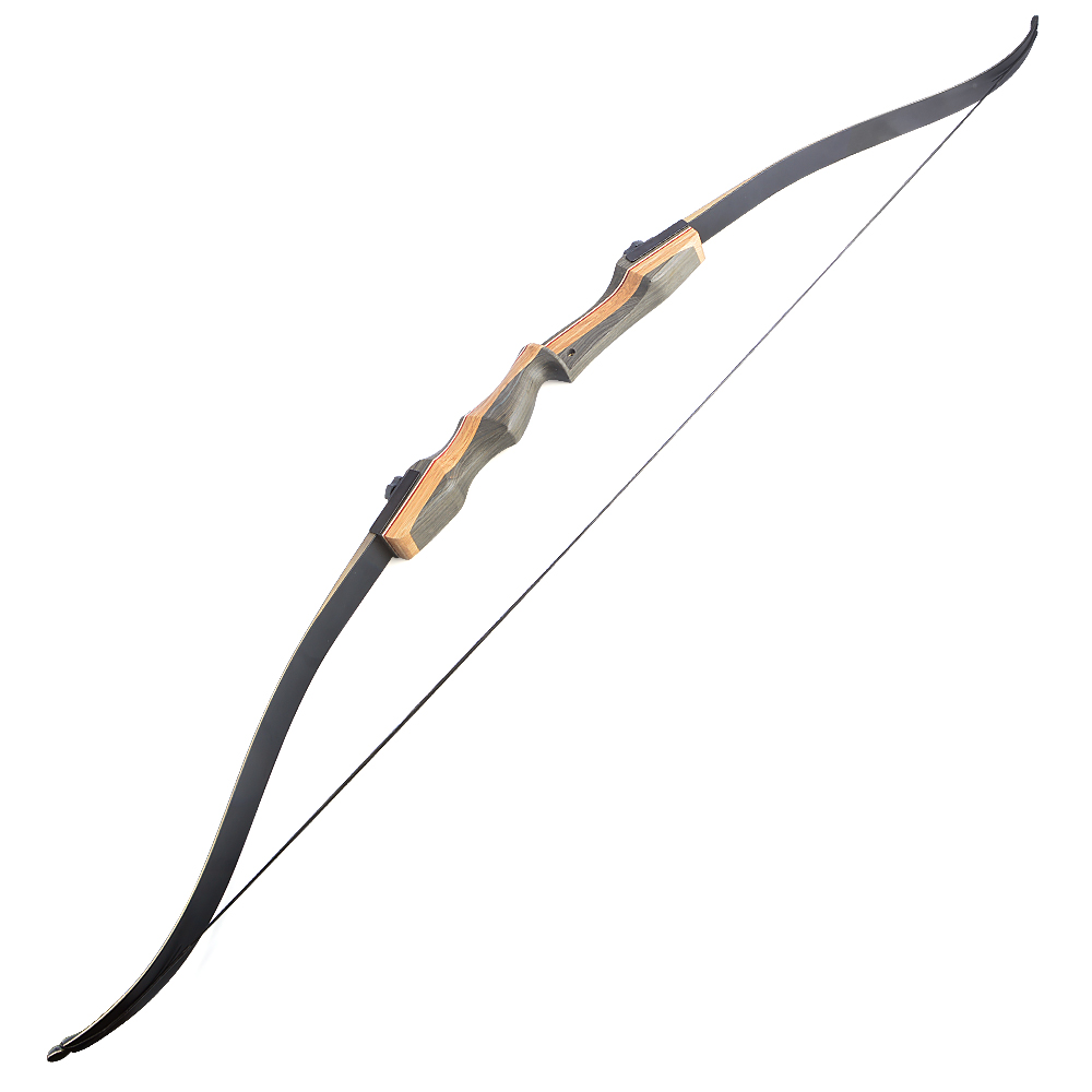 62" Takedown Recurve Bow, 50lbs High-Density Wood Hunting Bow