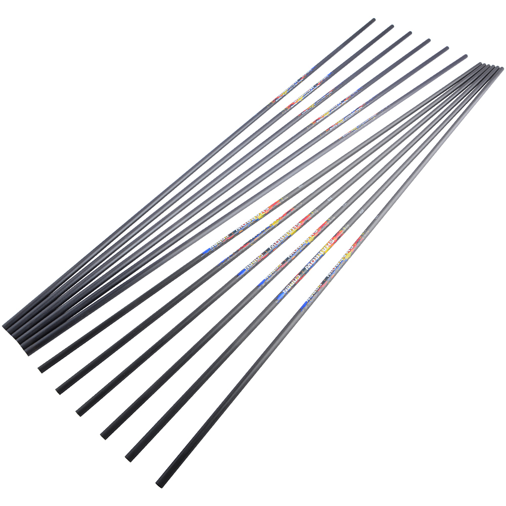SHARROW Carbon Arrow Shafts Spine 250/300/350/400/500/600 (12 Pack)-CHN Archery
