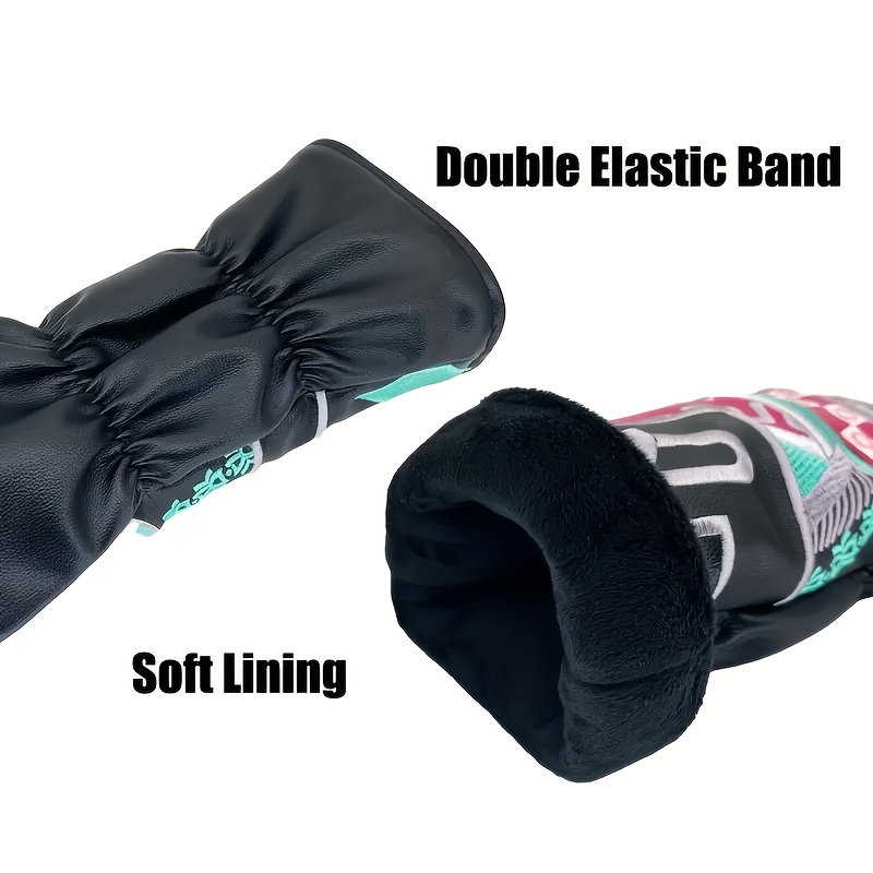 Poker Design Golf Wooden Head Covers Bright Colors Club Protectors