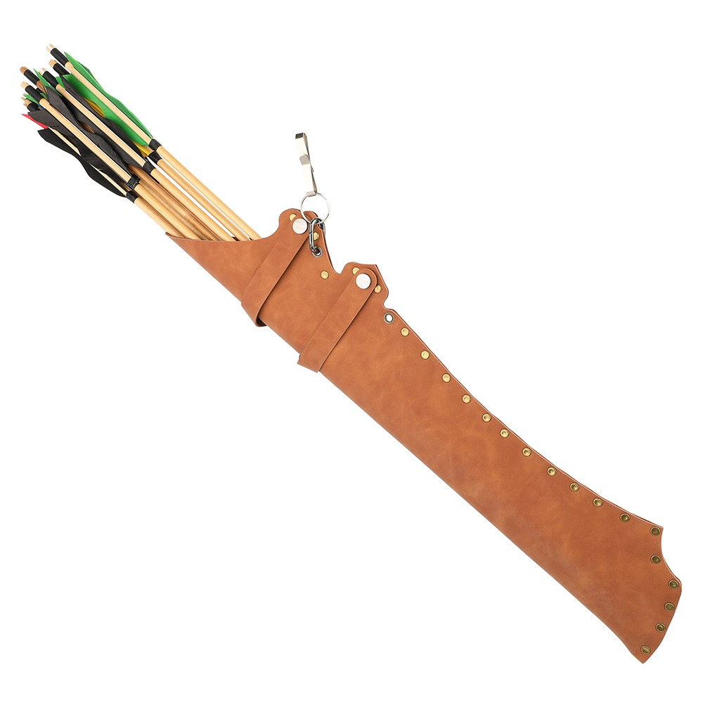 AMEYXGS Medieval Leather Quiver Traditional Arrow Quiver RH/LH