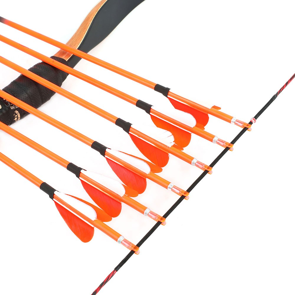 32" Pure Carbon Arrows SP500 4.2mm Tips Recurve Compound Bow Hunting