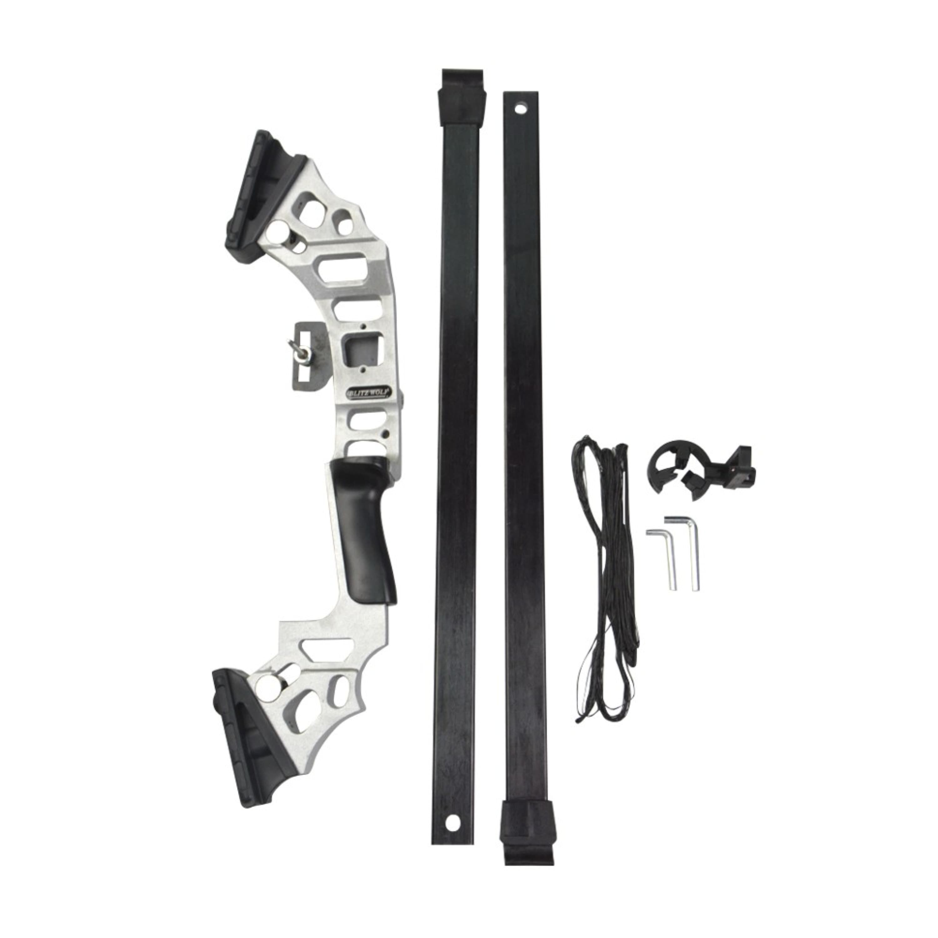 50" Archery Straight Bow Kit 40lbs Takedown Recurve Bow Adult Outdoor Target