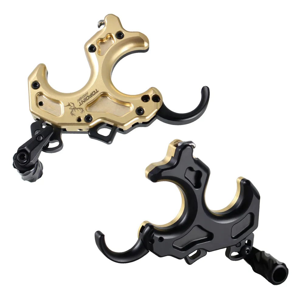 TOPOINT TP468 3 or 4 Finger Thumb Trigger Release Brass/Aluminum-CHN Archery