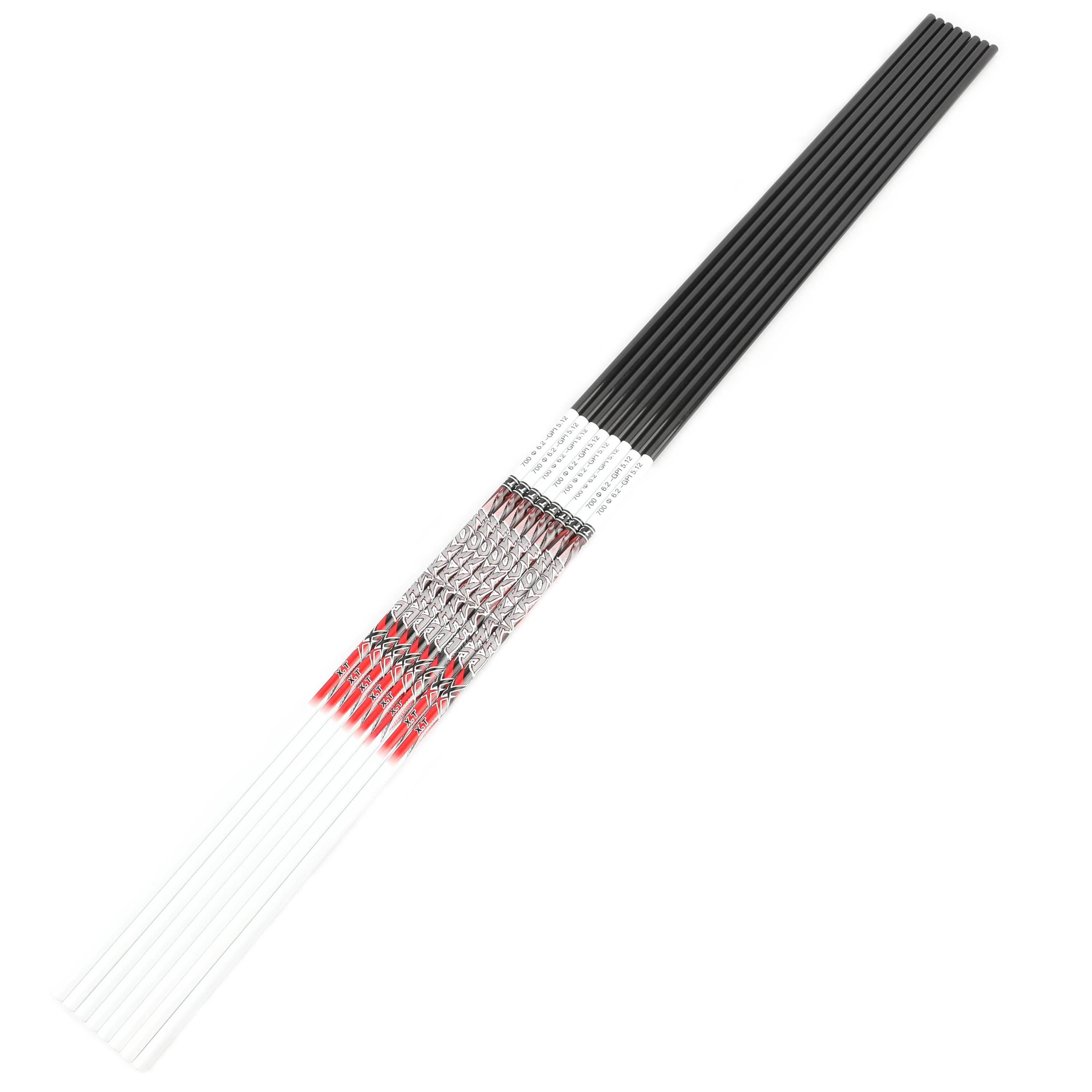 SHARROW XT 6.2mm/.244" Carbon Arrow Shafts SP 300-800 (12 Pack)-CHN Archery