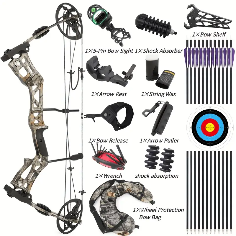 GHOST HAND Archery Compound Bow Hunting Kit for Youth Adults 30-70 lbs