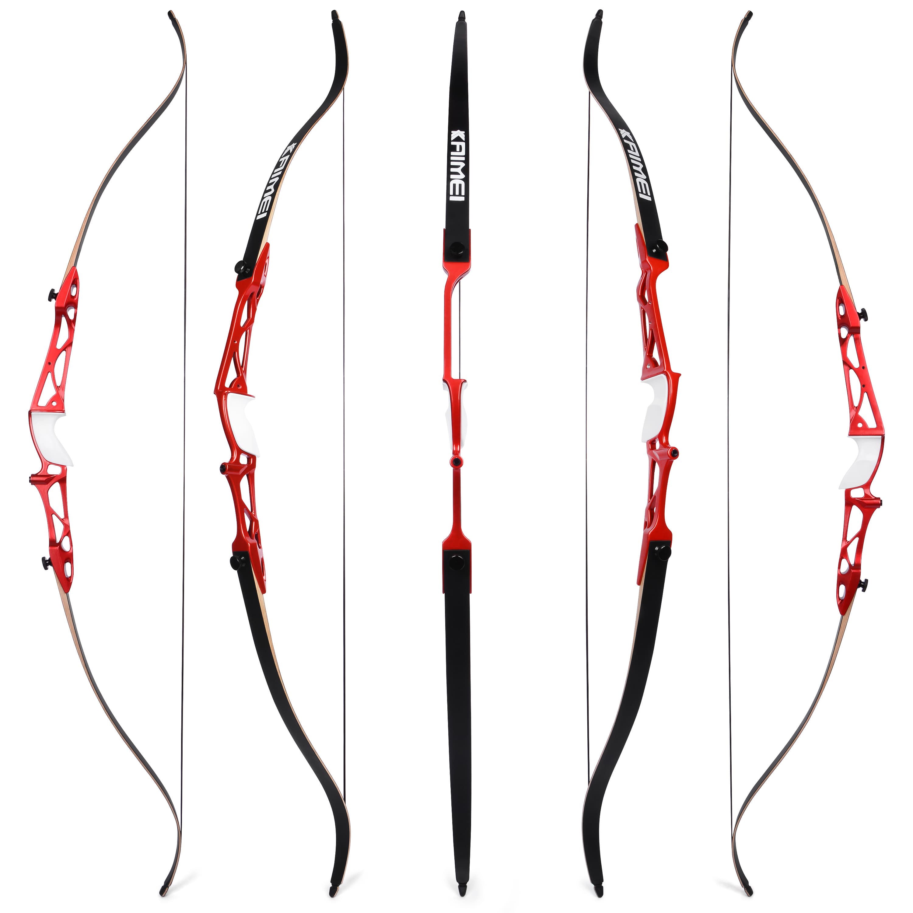 KAIMEI 66" 68" 70" Competition Recurve Bow Kit Target 12-40# @28"