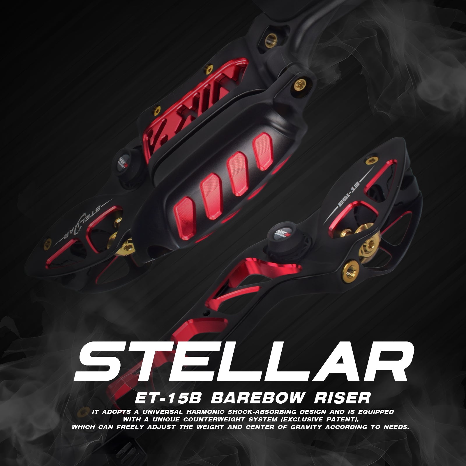 NIKA ET-15B Stellar 25" ILF Barebow Riser RH