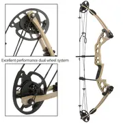 JUNXING Battleship PRO Compound Bow Hunting Bow 30-55 lbs 