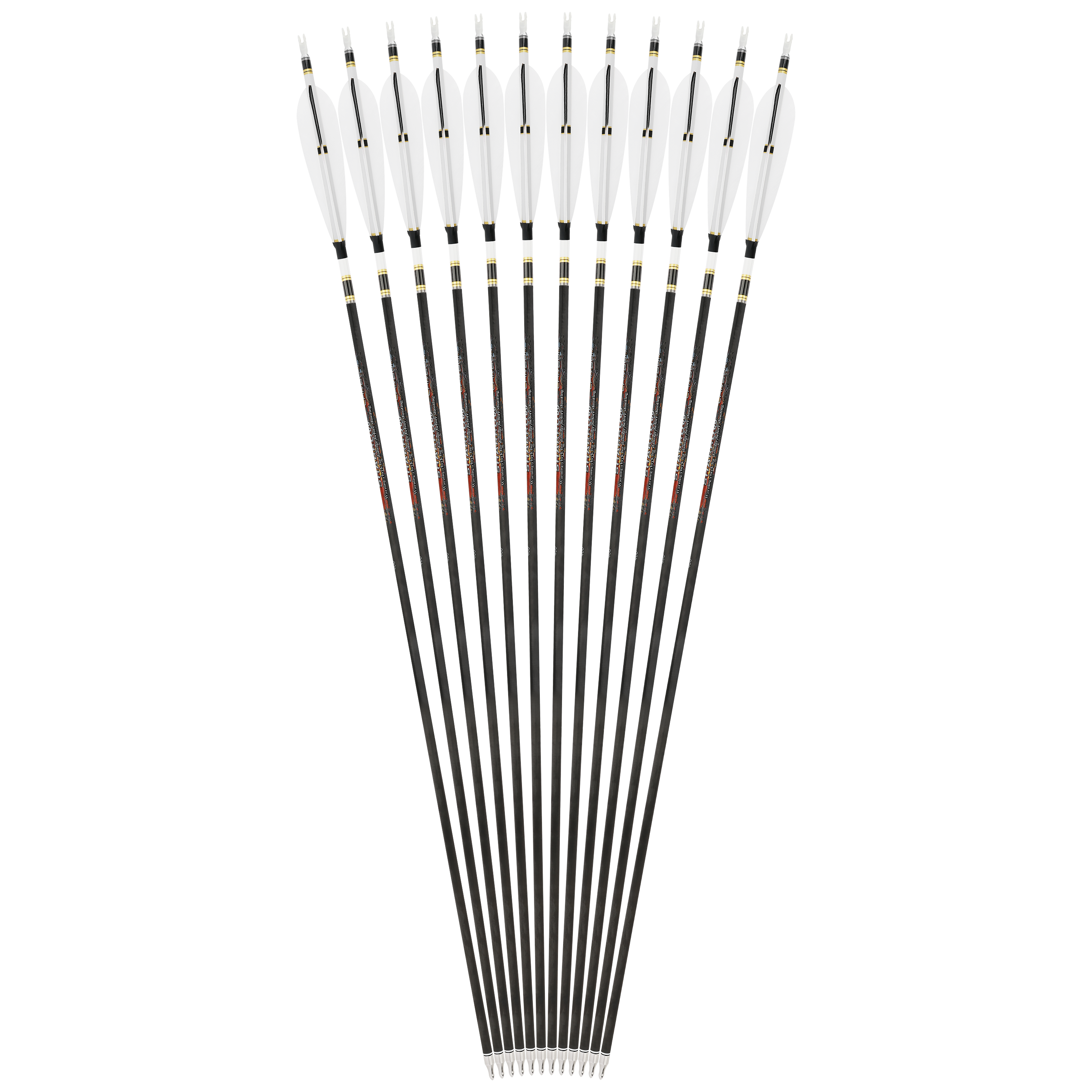 SHARROW 31" Hunting Carbon Arrows Spine 340/400/500/600(12 Pack)