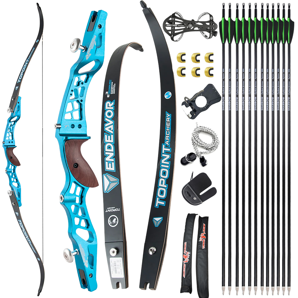 TOPOINT Unison 62" 64" 66" ILF Recurve Bow Target Bow Kit 16-44# @28"