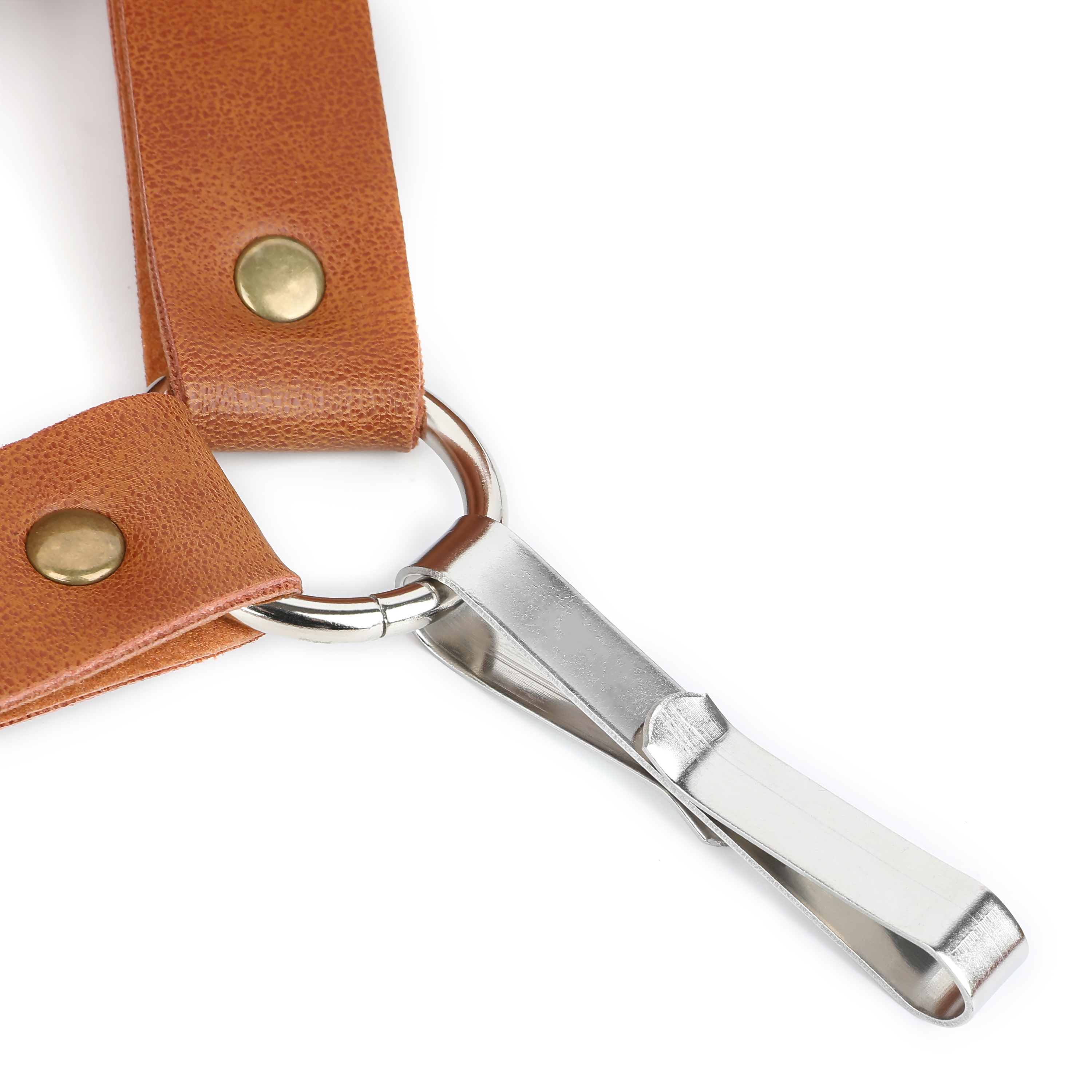 Brown Leather Quiver, Adjustable, Single Shoulder or Waist Carry