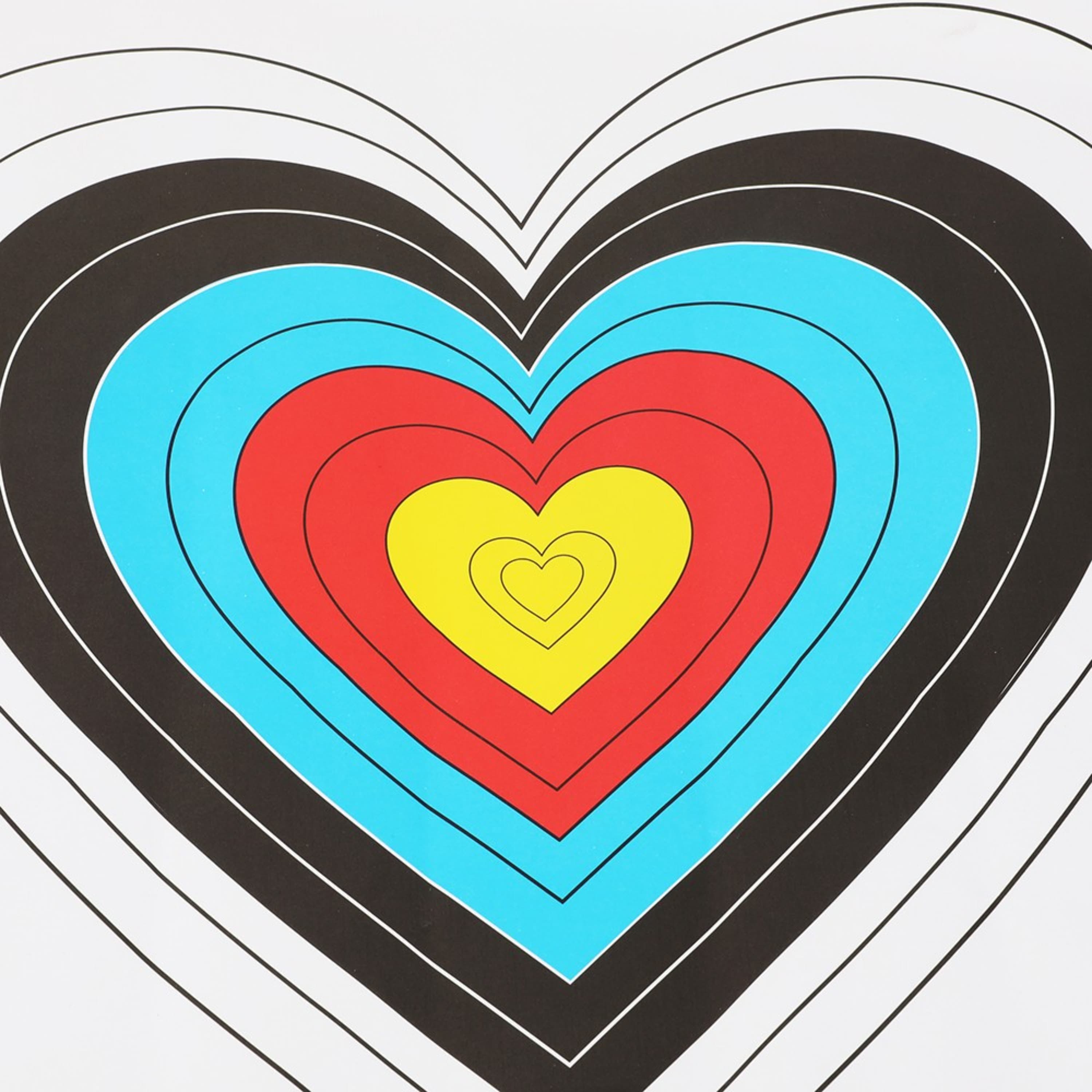 Heart Shape Archery Target Paper 40cm for Bow Training(10 Pack)